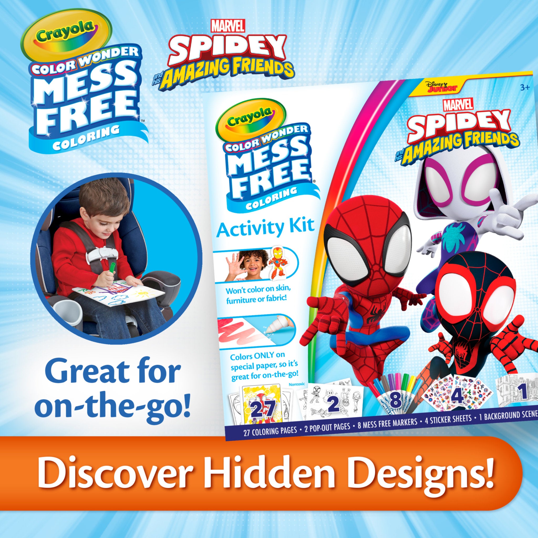 Crayola Colour Wonder Activity Kit Spidey and His Amazing Friends