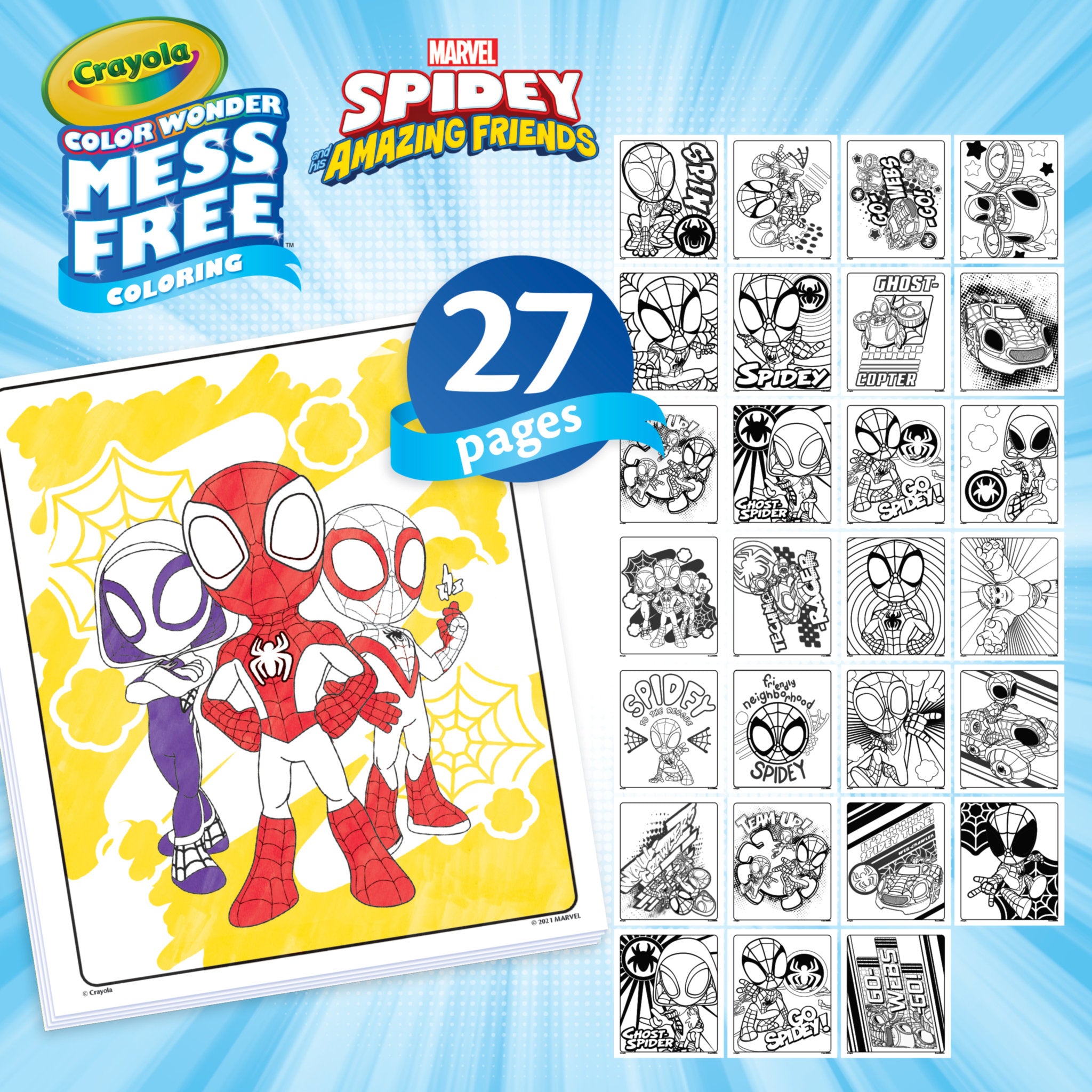 Crayola Colour Wonder Activity Kit Spidey and His Amazing Friends