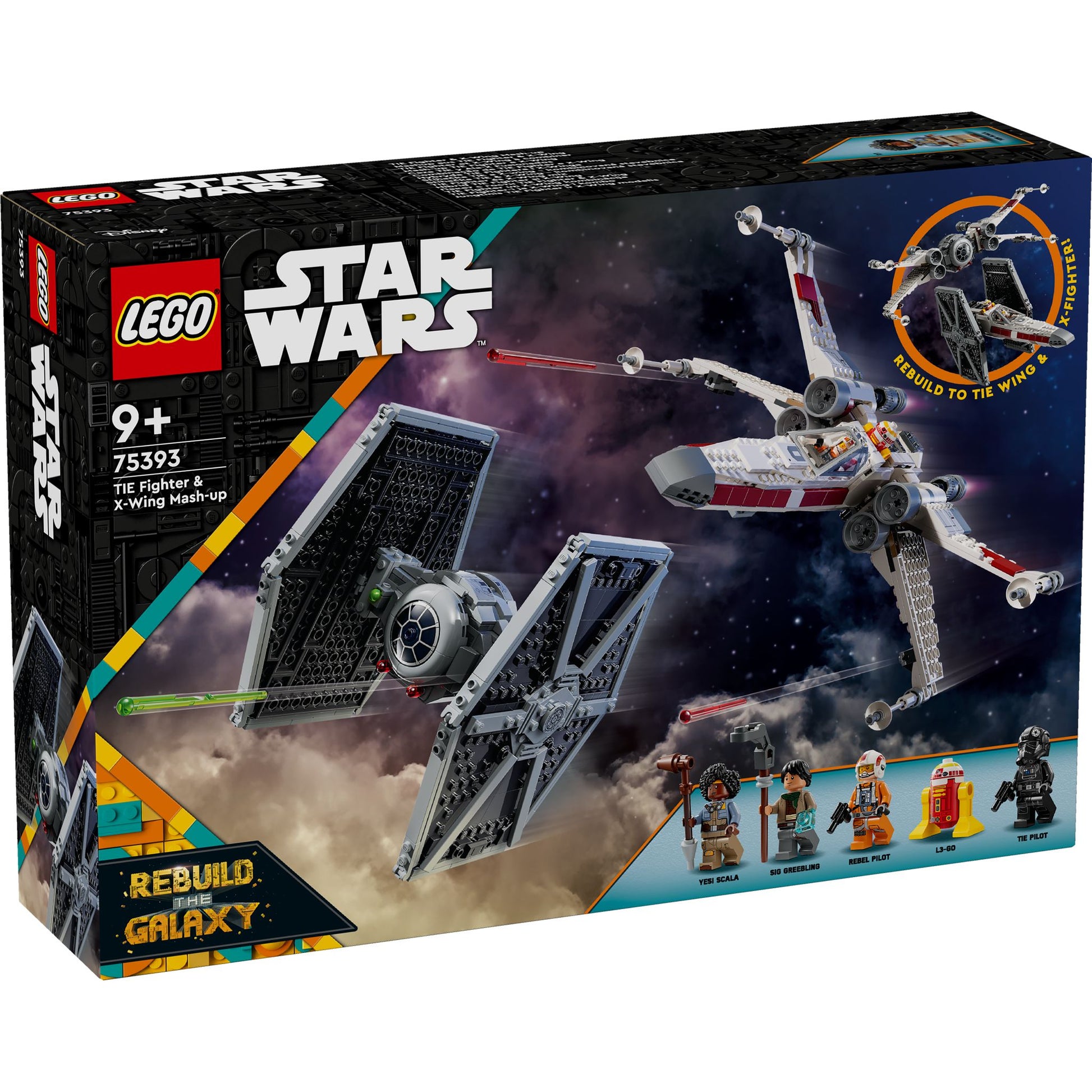 LEGO 75393 Star Wars Tie Fighter X-Wing Mash-Up – Toyworld NZ