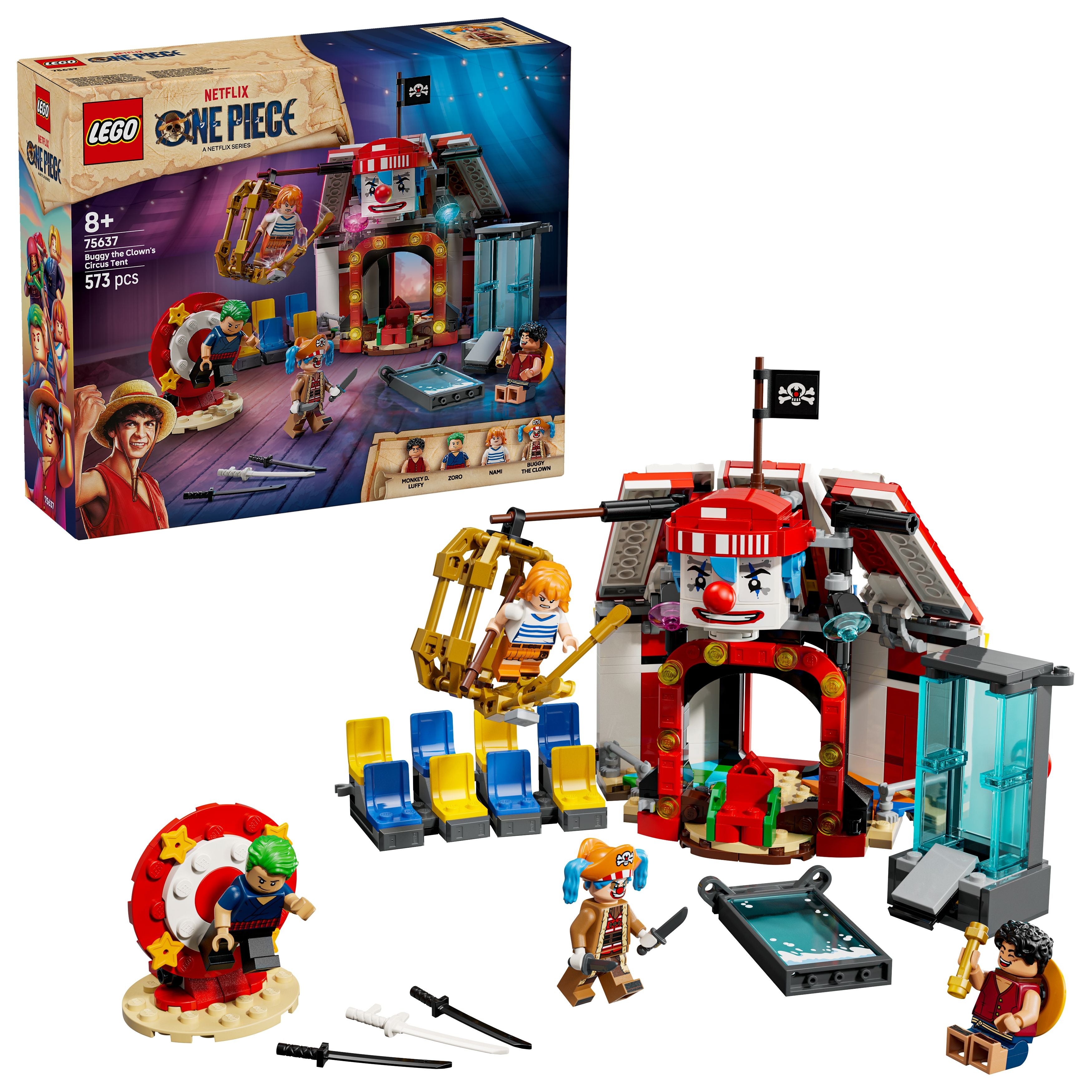 ONE PIECE 1〜37 LEGO 75637 ONE PIECE Buggy the Clown's Circus Tent – Toyworld NZ