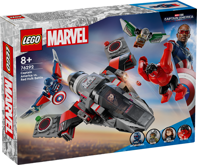 LEGO 76292 Super Heroes Captain America Vs. Red Hulk Battle