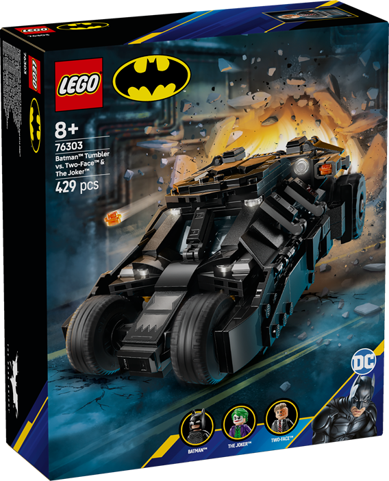 LEGO 76303 Super Heroes DC Comics Batman Tumbler Vs. Two-Face & The Joker