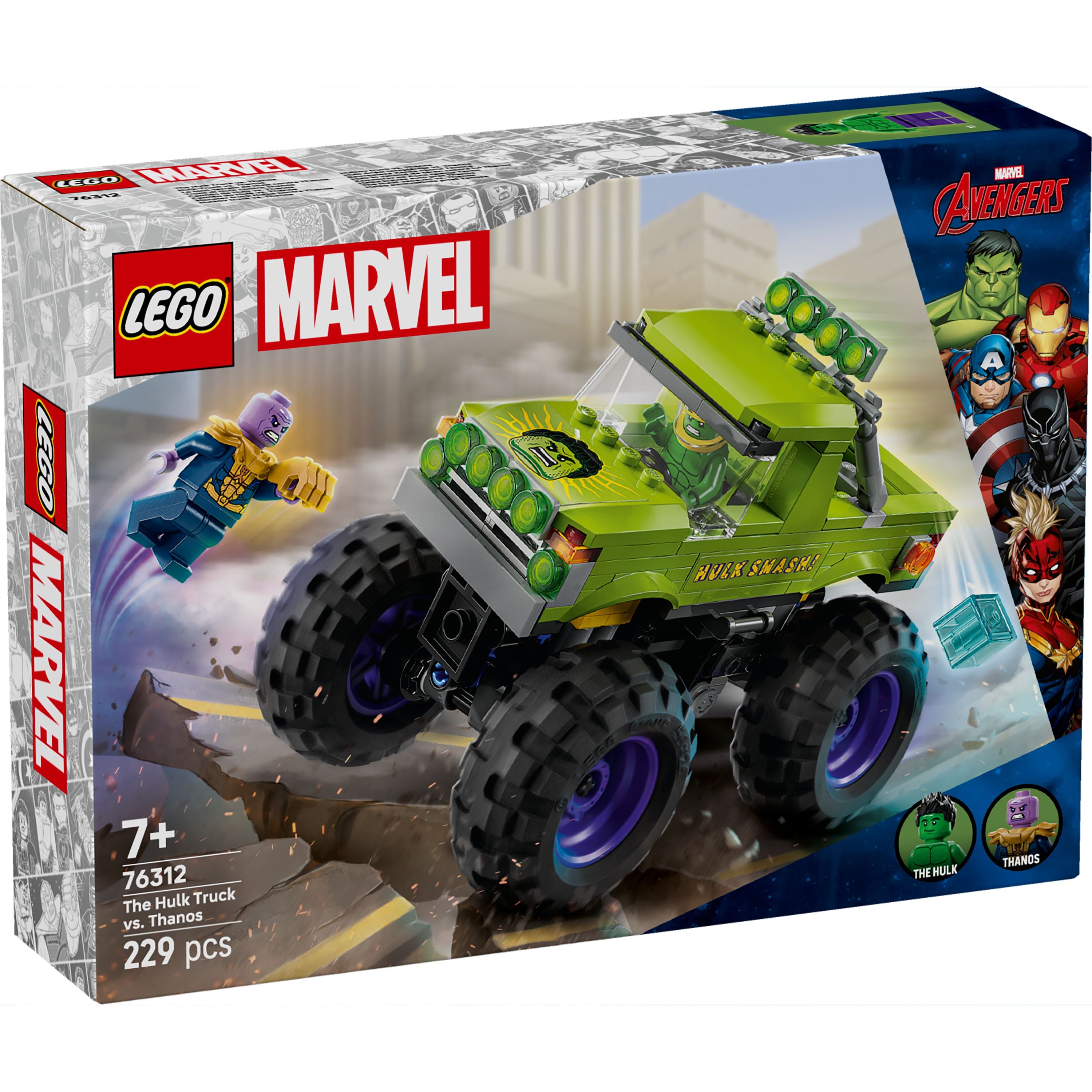 LEGO 76312 Super Heroes The Hulk Truck vs. Thanos
