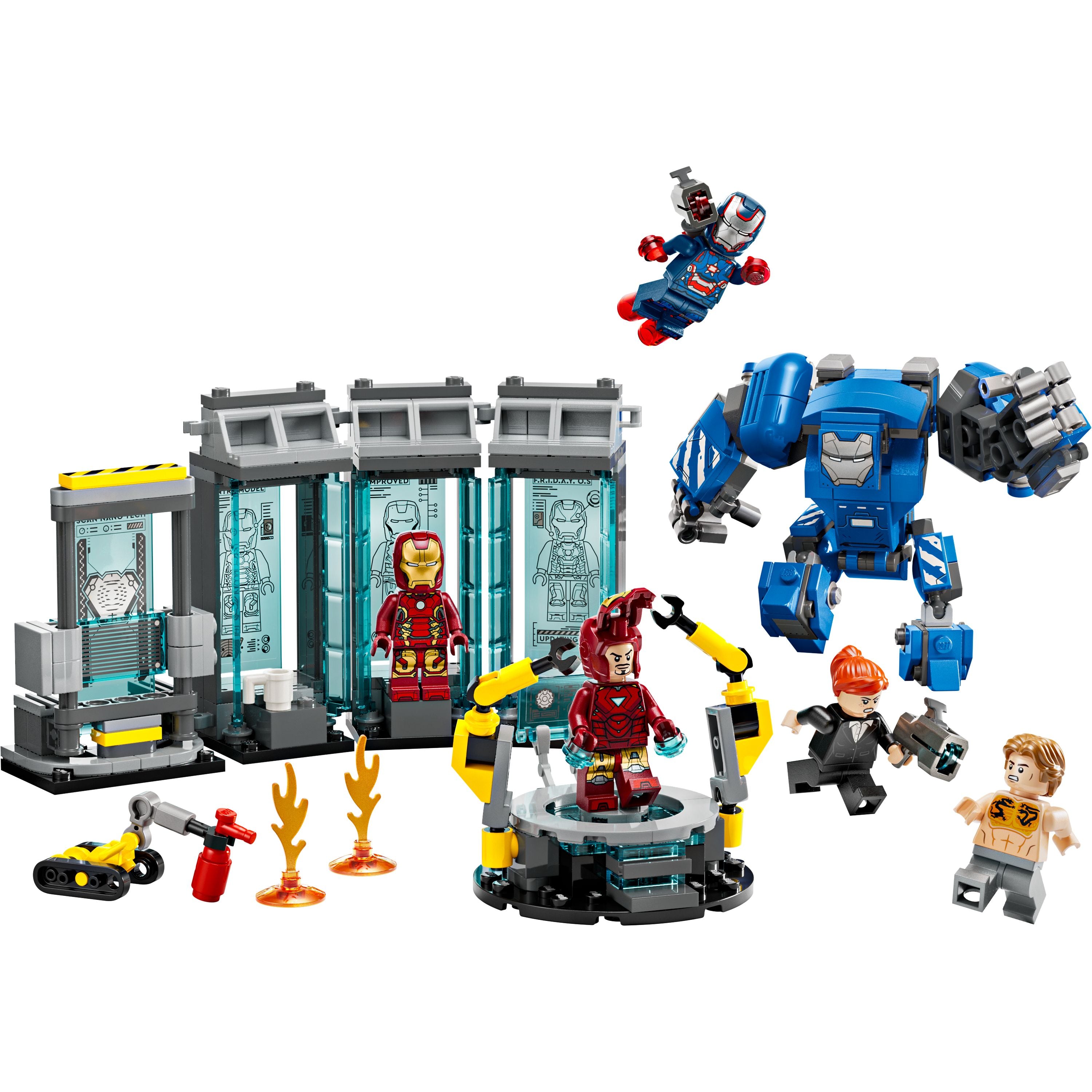LEGO 76315 Super Heroes Iron Man’s Laboratory: Hall of Armor