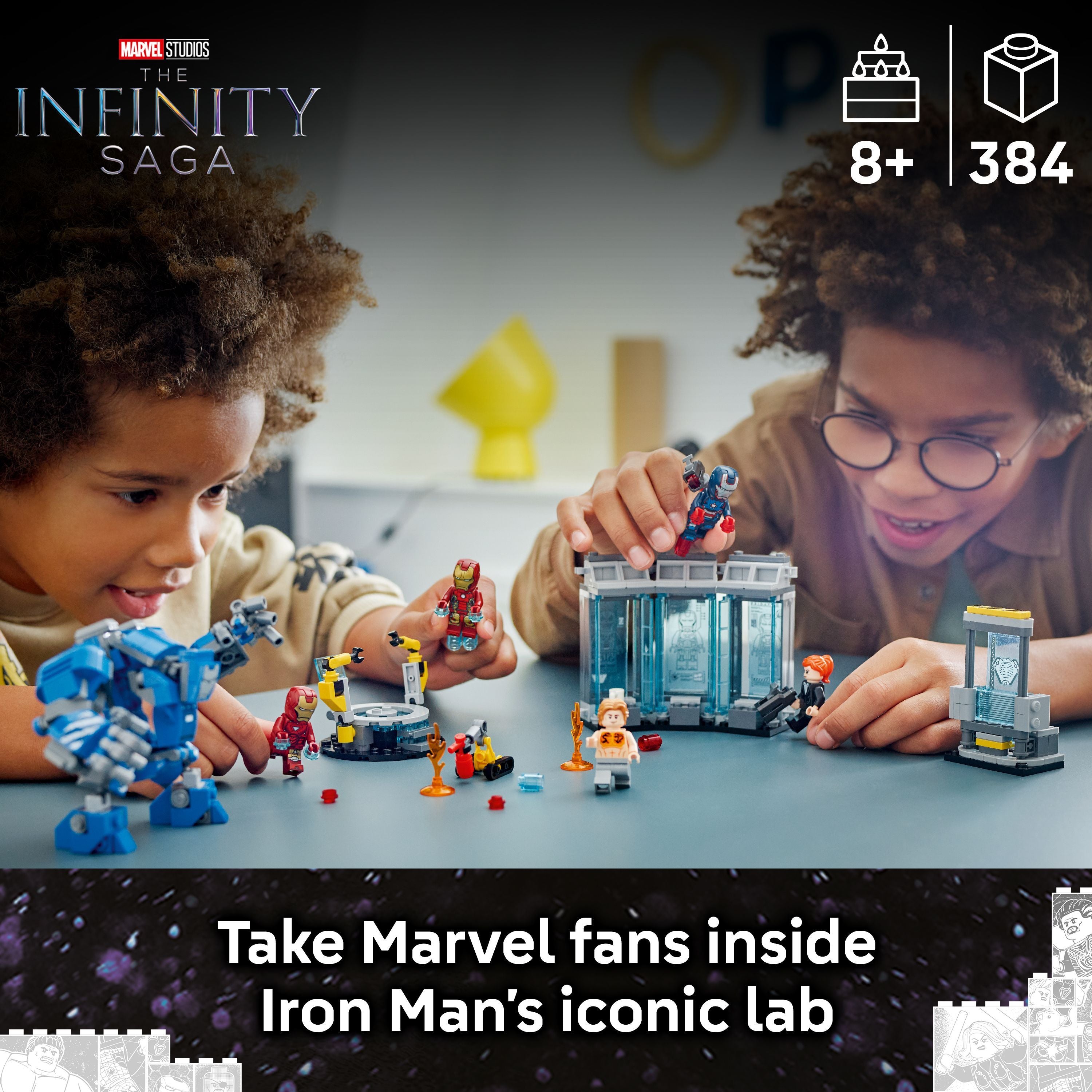 LEGO 76315 Super Heroes Iron Man’s Laboratory: Hall of Armor