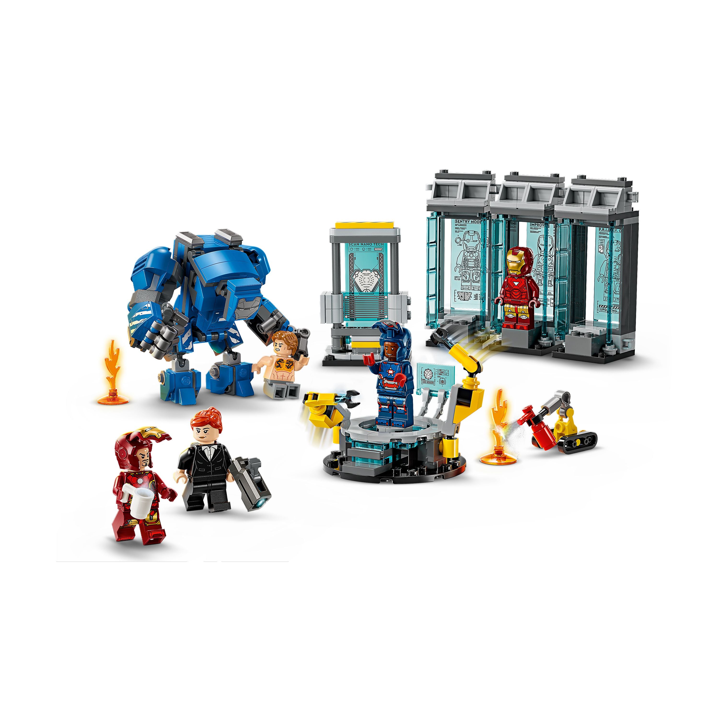 LEGO 76315 Super Heroes Iron Man’s Laboratory: Hall of Armor