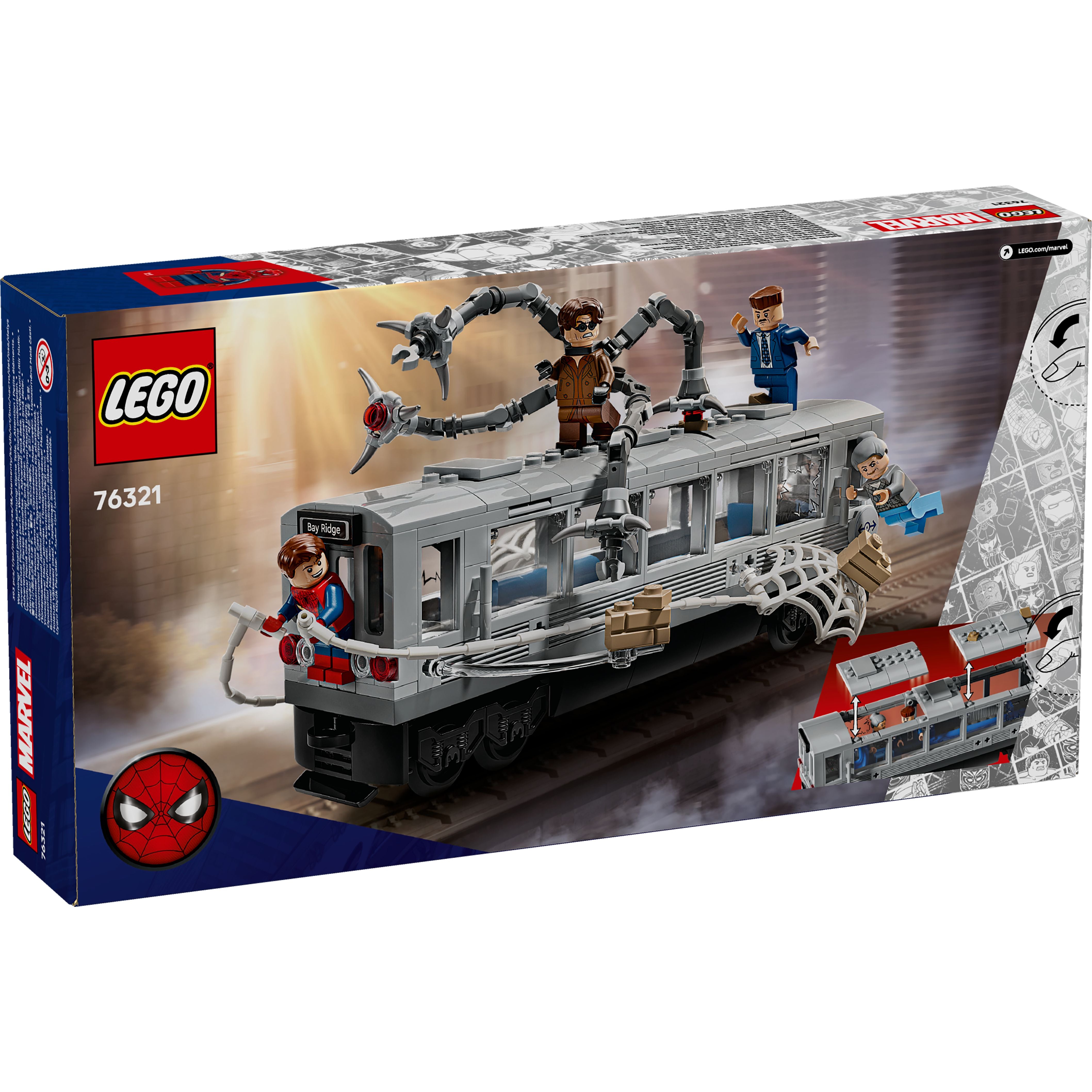 LEGO 76321 Marvel Spider-Man vs. Doc Ock Subway Train Scene