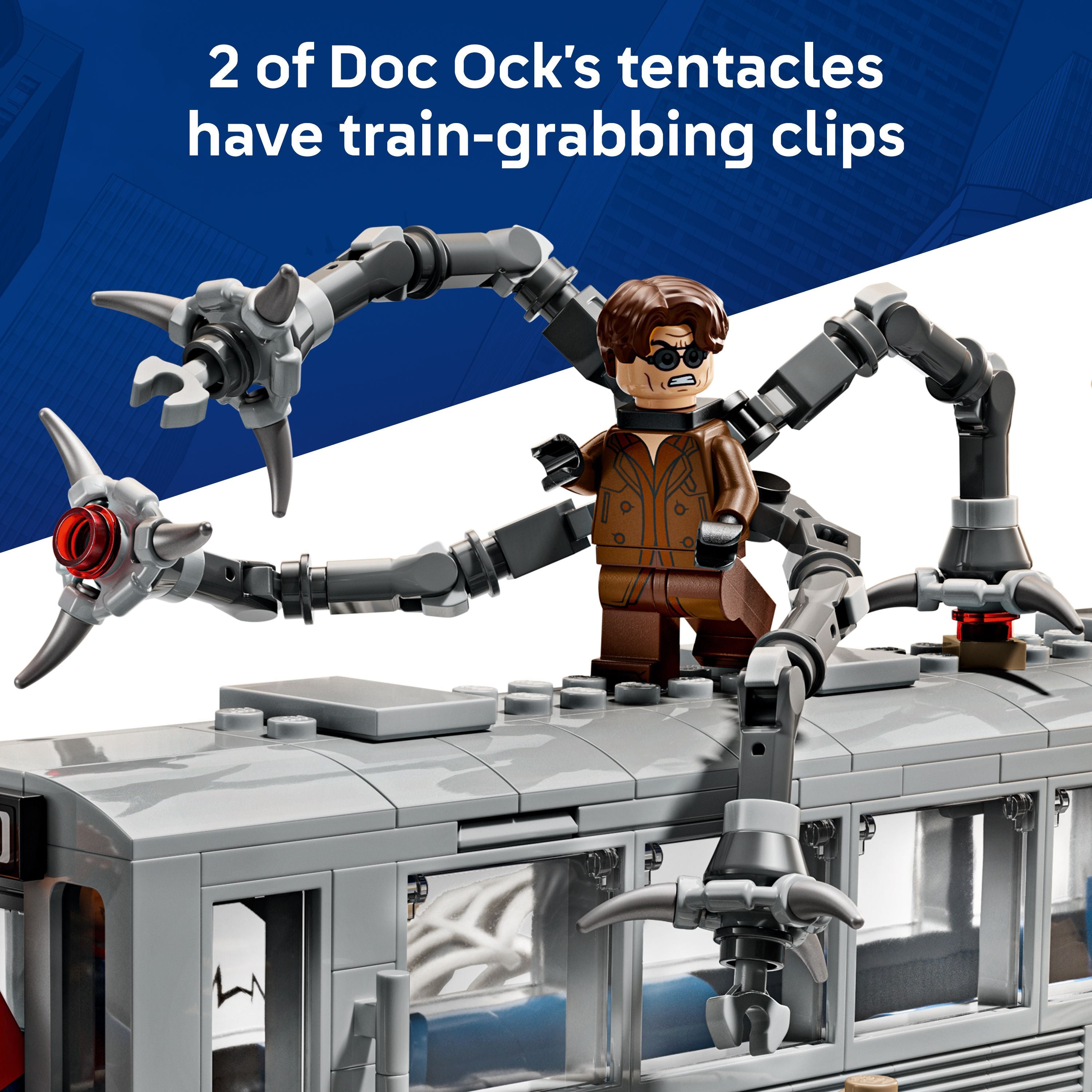 LEGO 76321 Marvel Spider-Man vs. Doc Ock Subway Train Scene