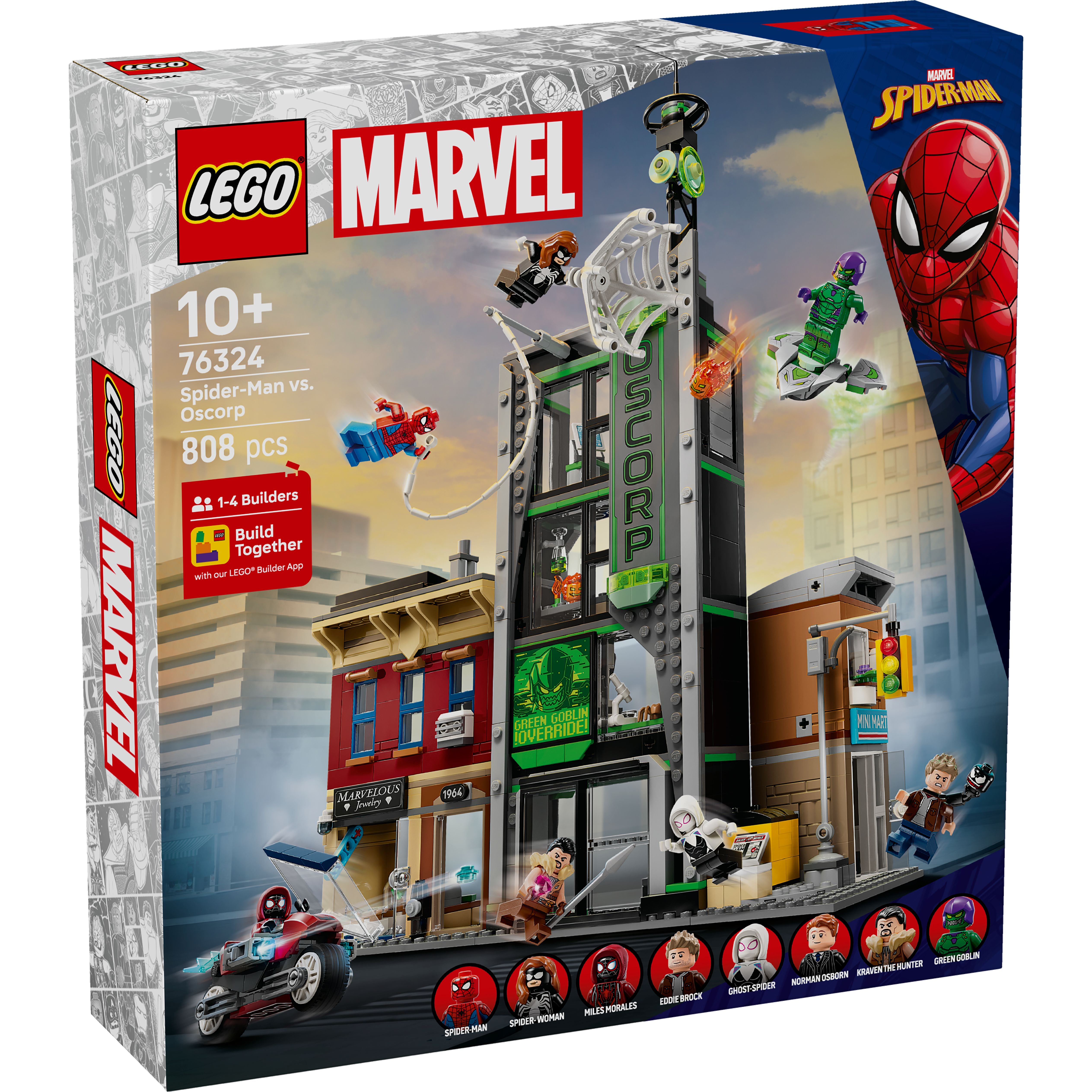 LEGO 76324 Marvel Spider-Man vs. Oscorp