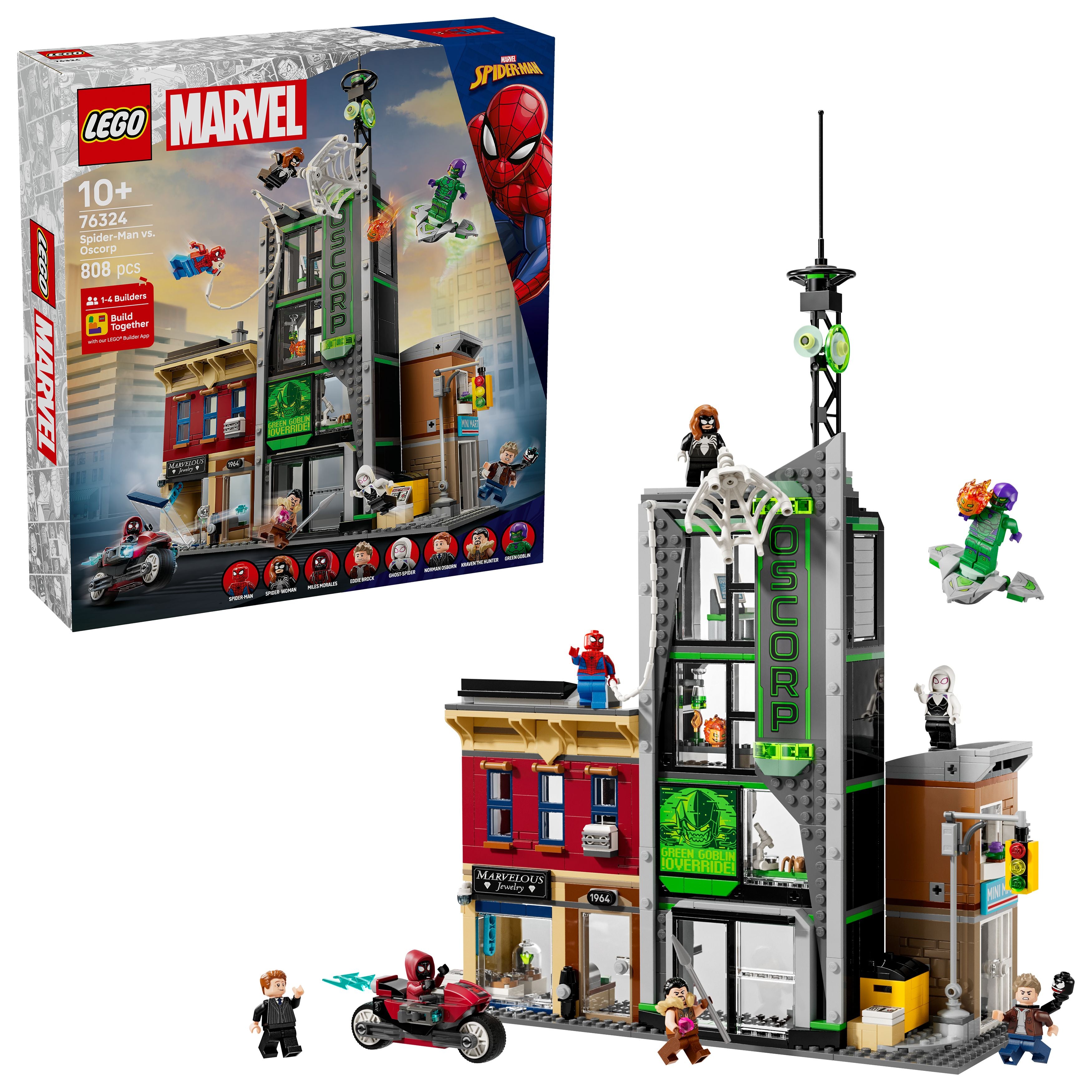 LEGO 76324 Marvel Spider-Man vs. Oscorp