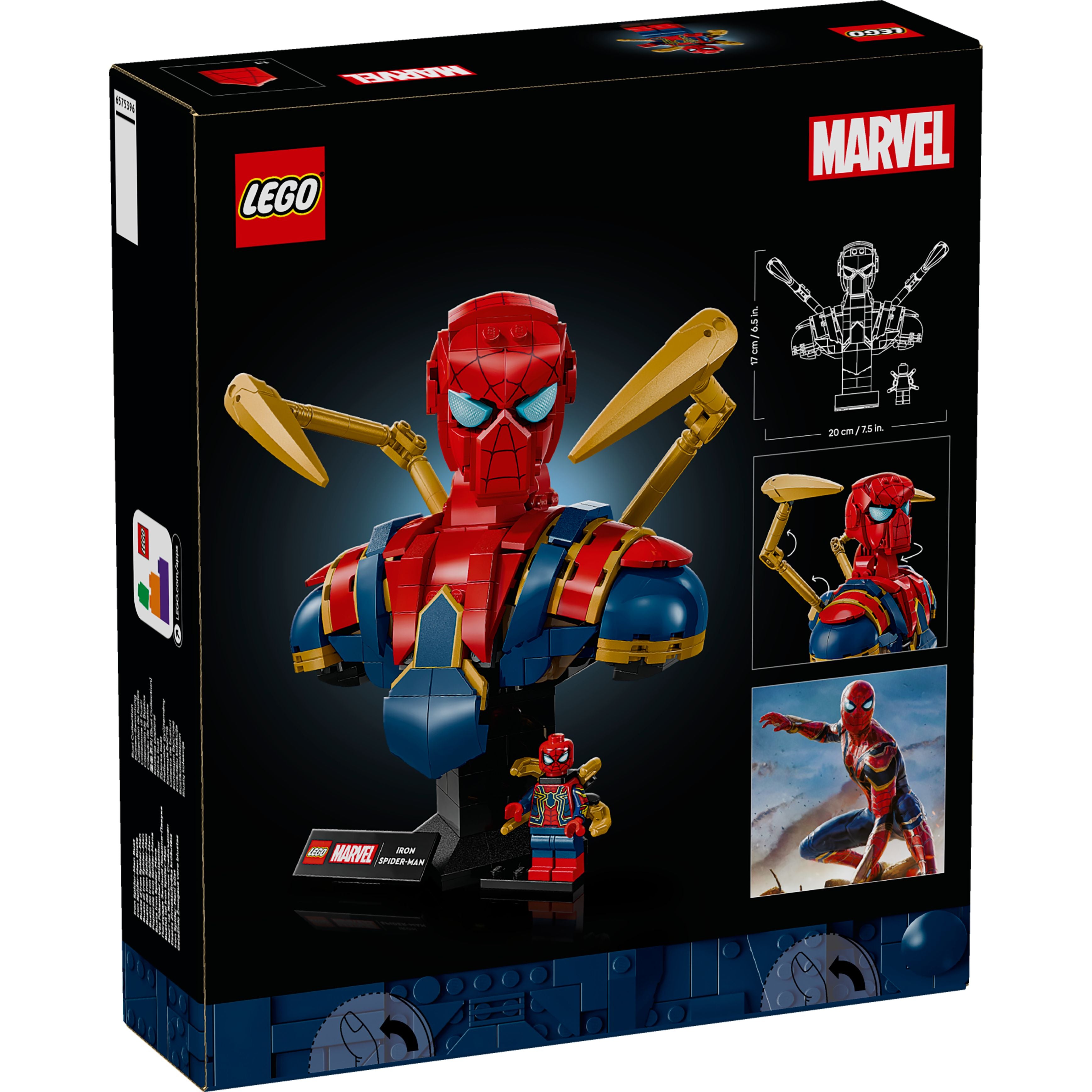 LEGO 76326 Marvel Iron Spider-Man Bust - Toyworld NZ
