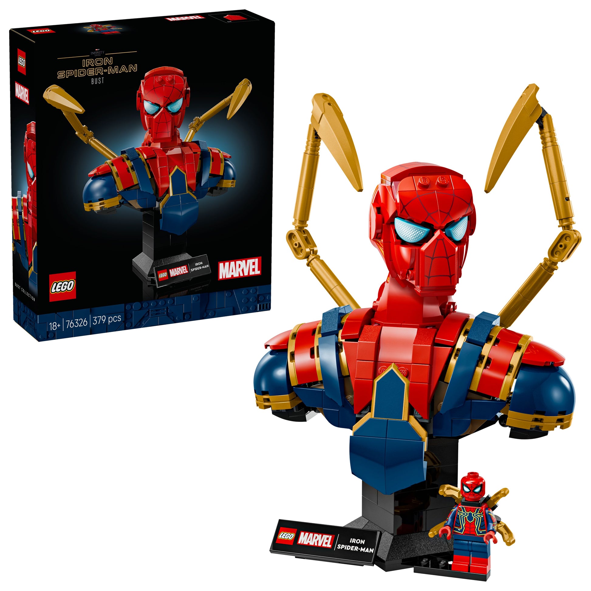 LEGO 76326 Marvel Iron Spider-Man Bust - Toyworld NZ