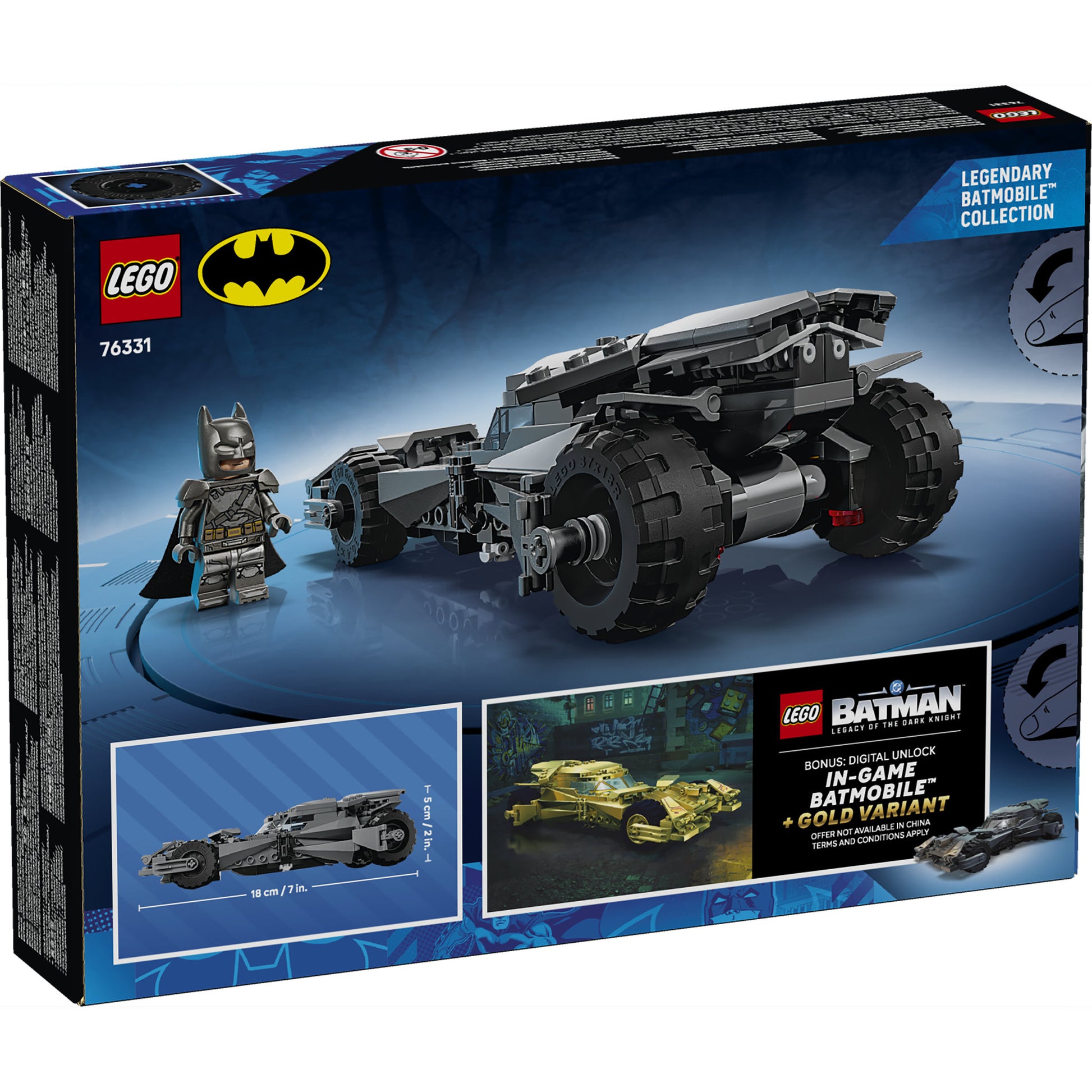 LEGO 76331 Super Heroes Batman vs Superman Batmobile - Toyworld NZ