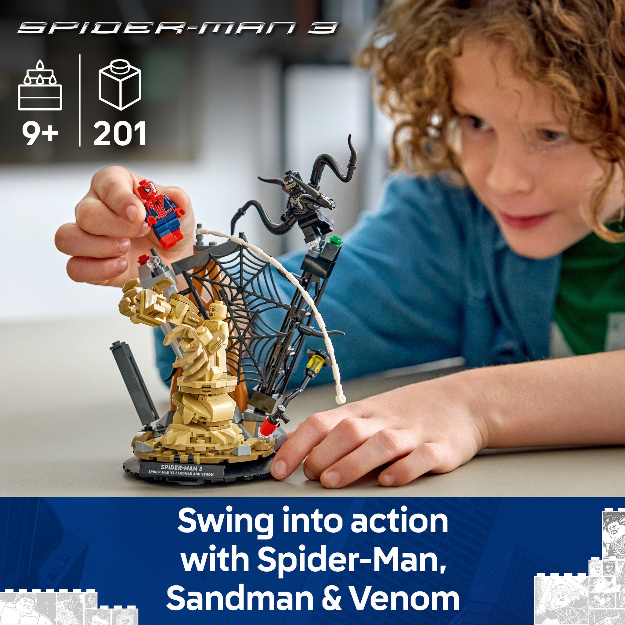 LEGO 76334 Super Heroes Marvel Epic Battle: Spider-Man vs. Sandman