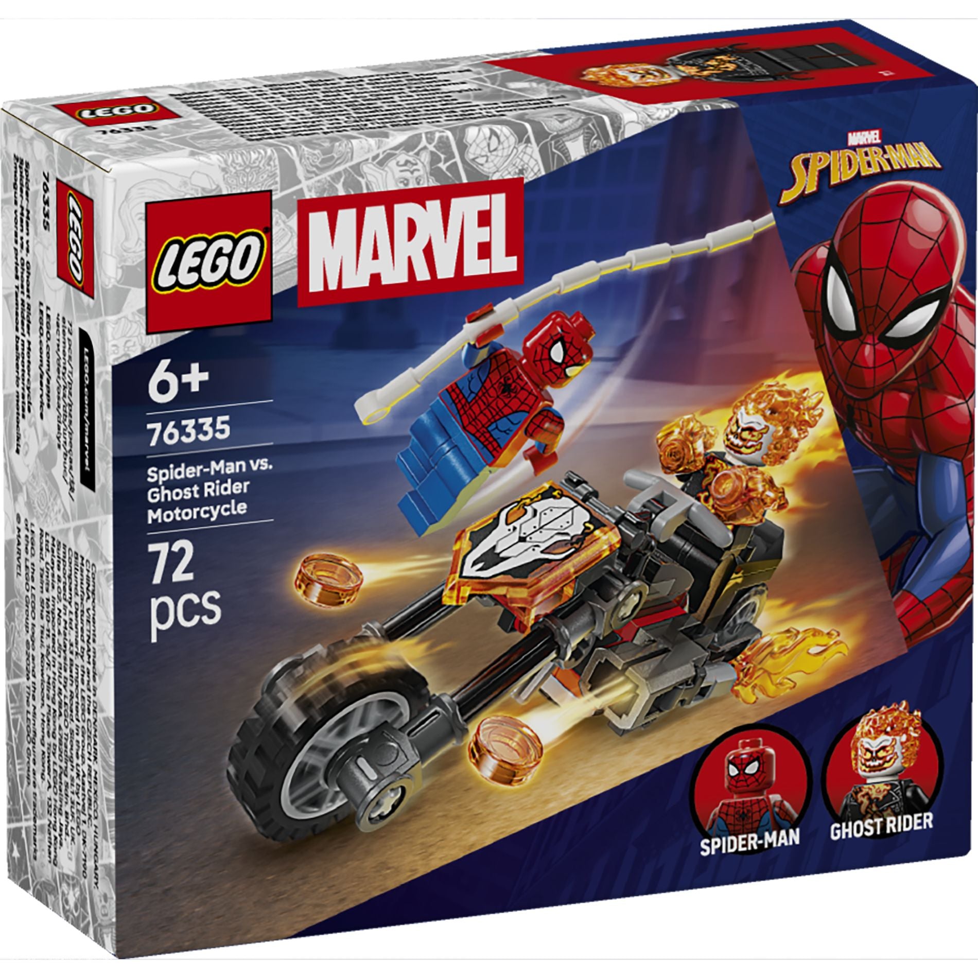 LEGO 76335 Super Heroes Marvel Spider-Man vs. Ghost Rider Motorcycle