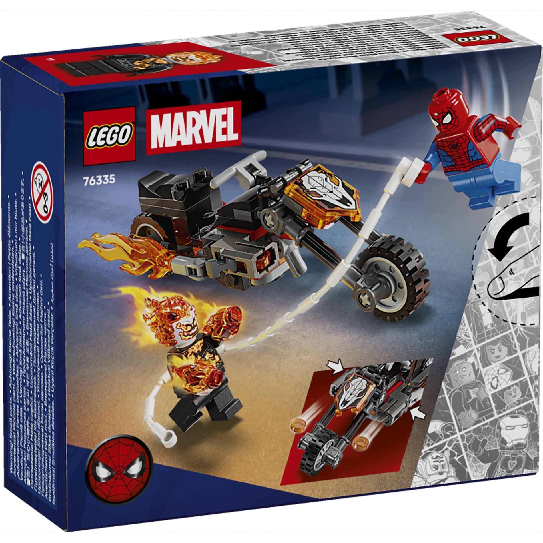 LEGO 76335 Super Heroes Marvel Spider-Man vs. Ghost Rider Motorcycle