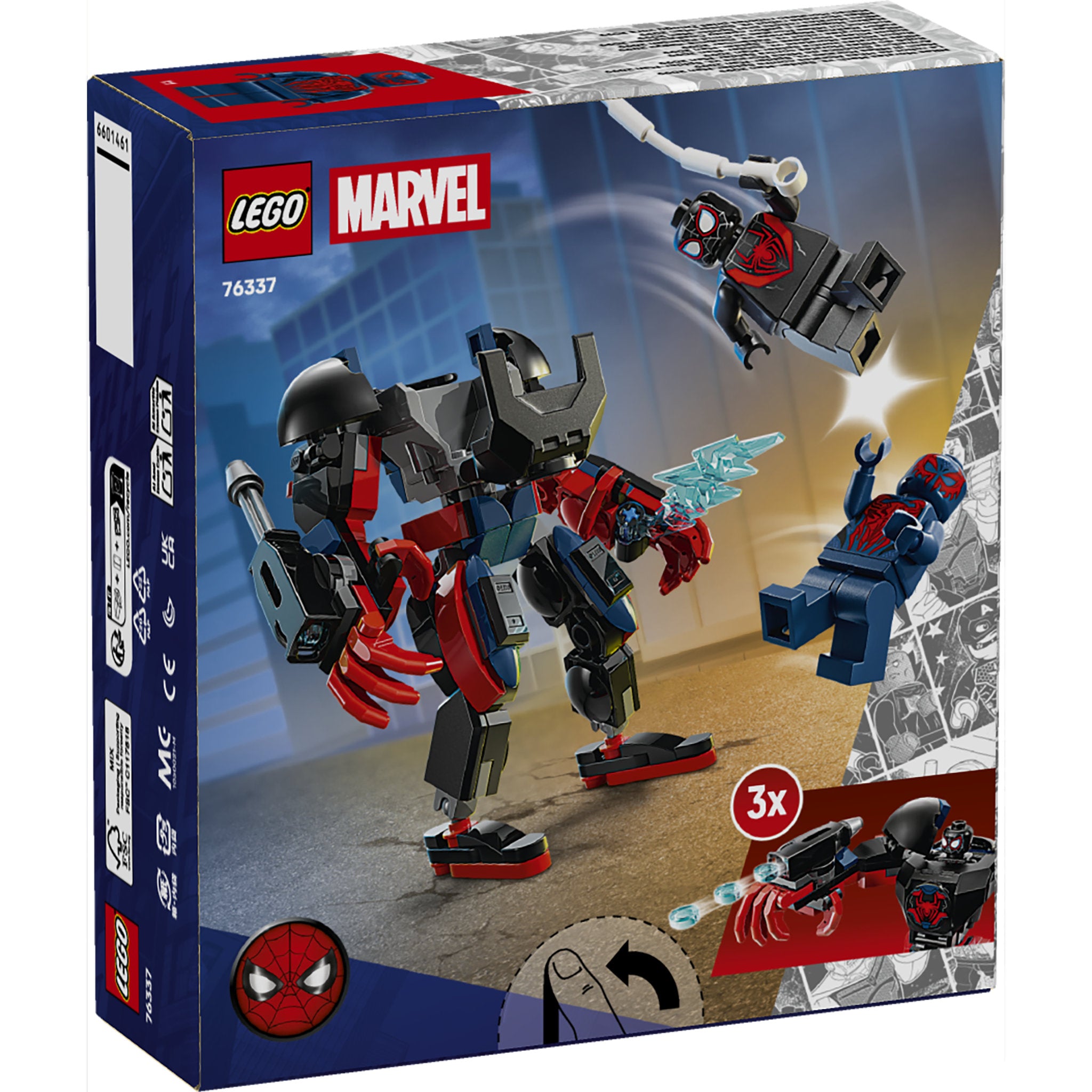 LEGO 76337 Marvel Super Heroes Miles Morales Mech vs. Spider-Man 2099