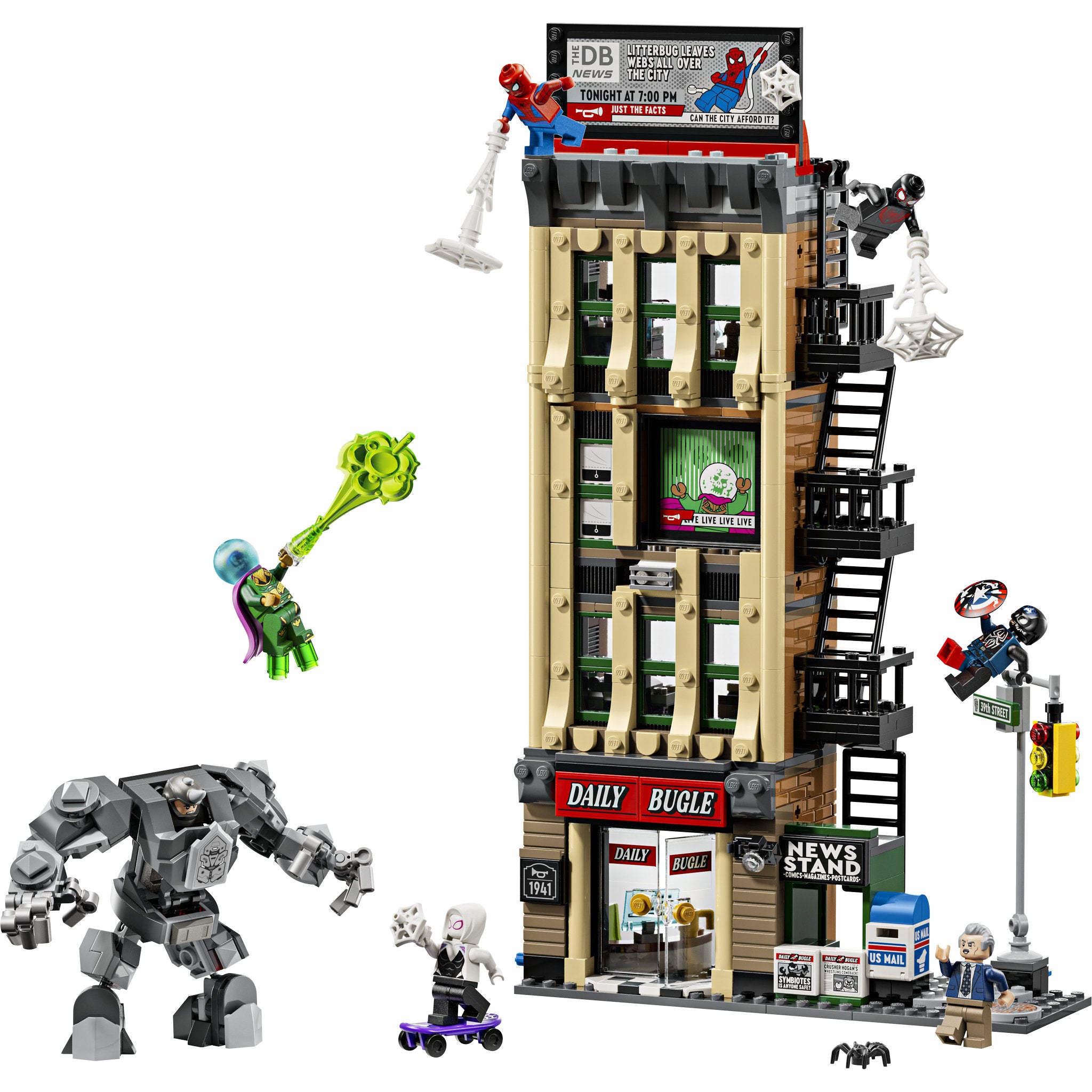 LEGO 76342 Super Heroes Marvel Spider-Man vs. Mysterio: The Daily Bugle
