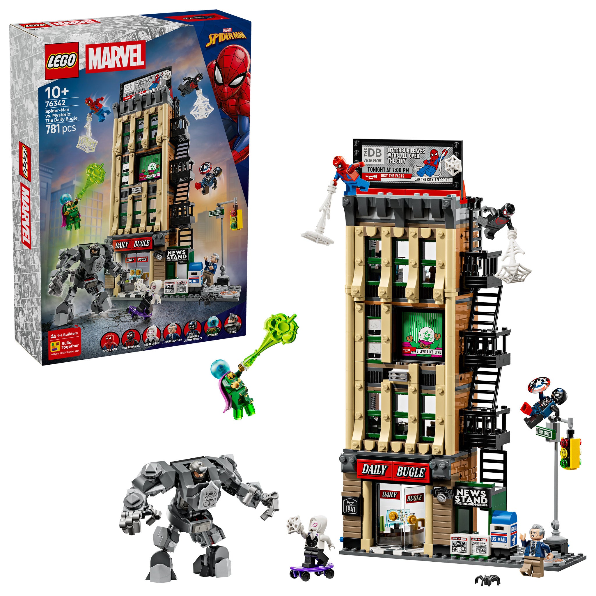 LEGO 76342 Super Heroes Marvel Spider-Man vs. Mysterio: The Daily Bugle