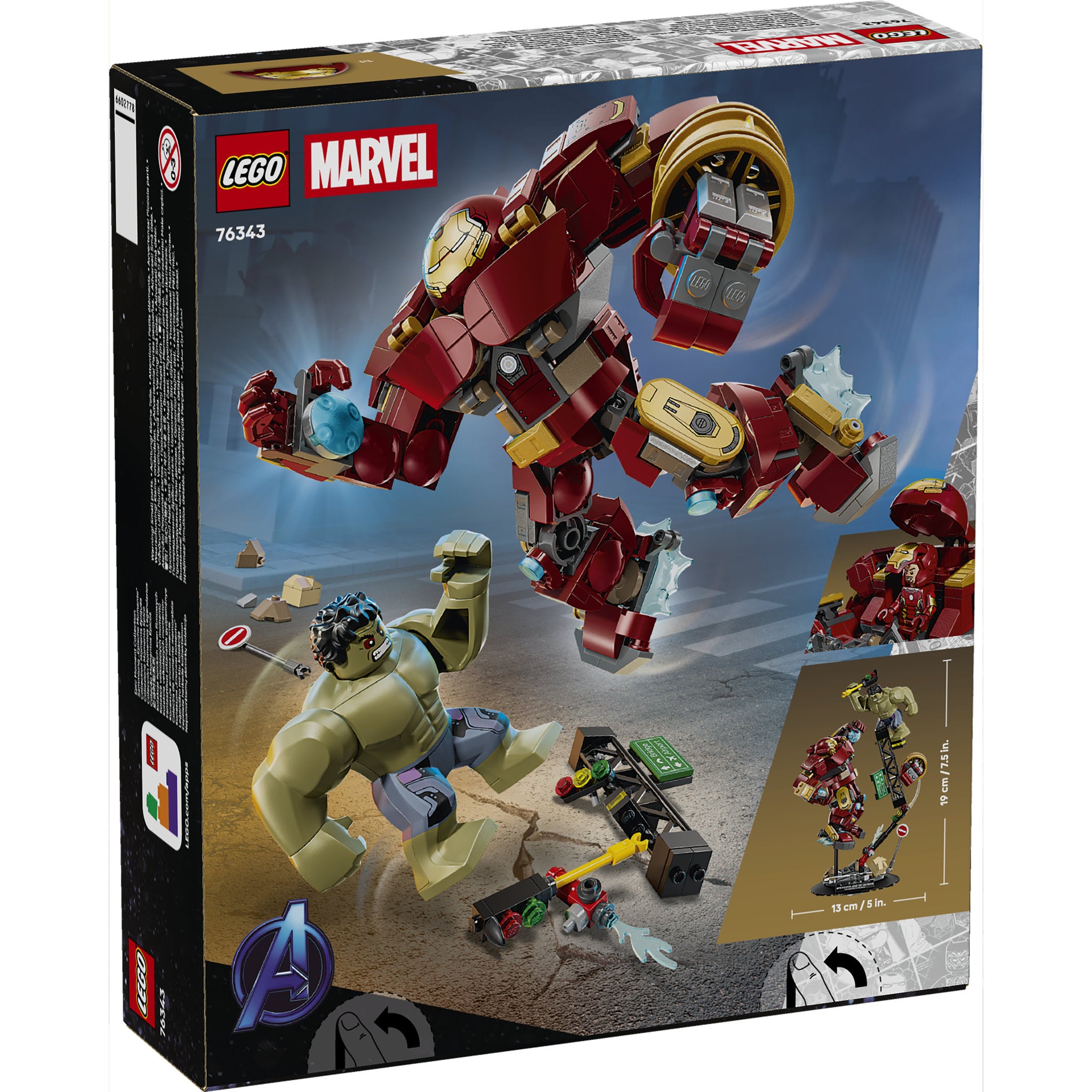 LEGO 76343 Marvel Super Heroes Epic Battle: Hulkbuster vs. The Hulk