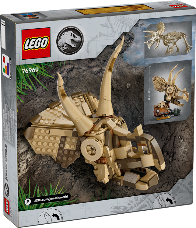 LEGO 76969 Jurassic World Dinosaur Fossils: Triceratops Skull