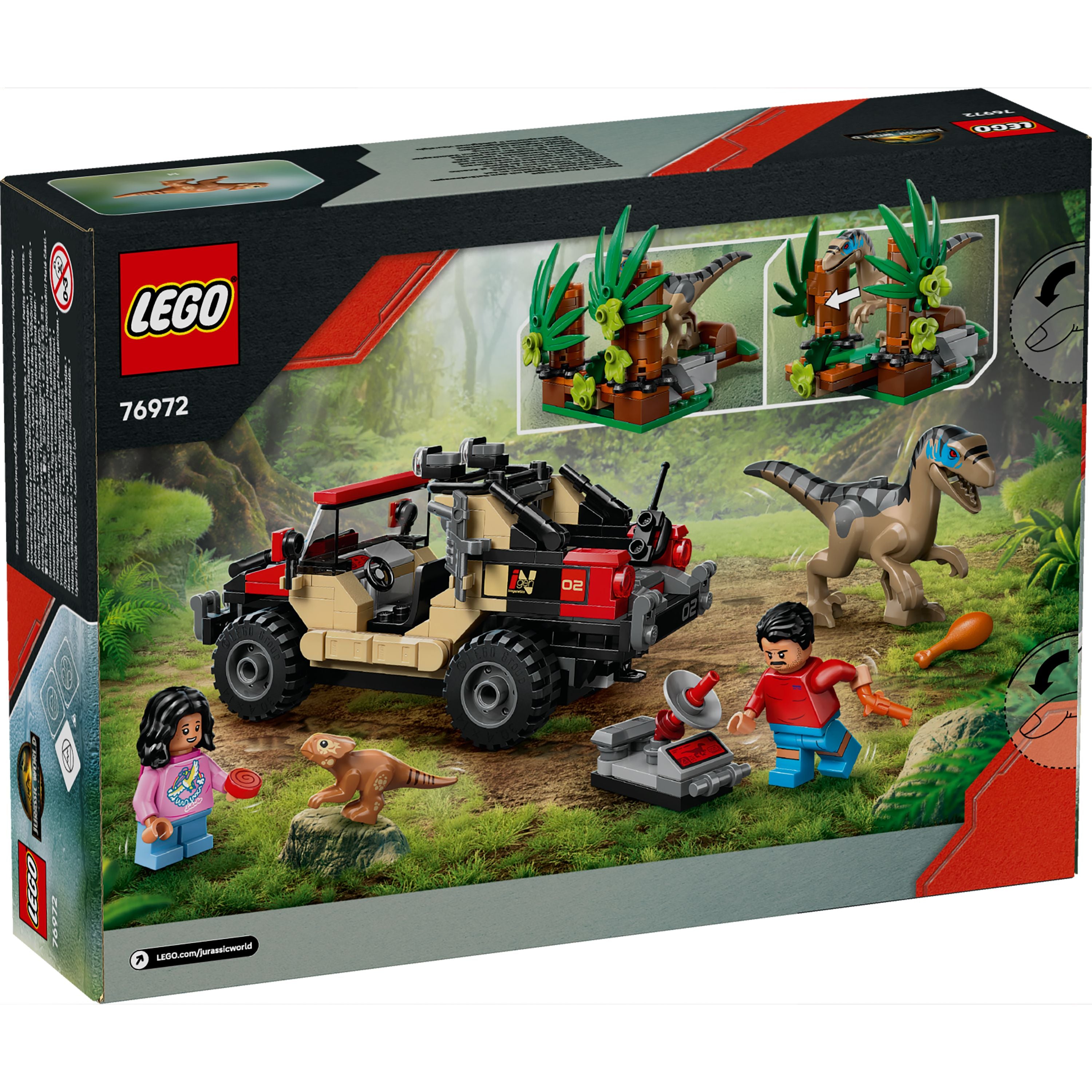 LEGO 76972 Jurassic World Raptor Off-Road Escape