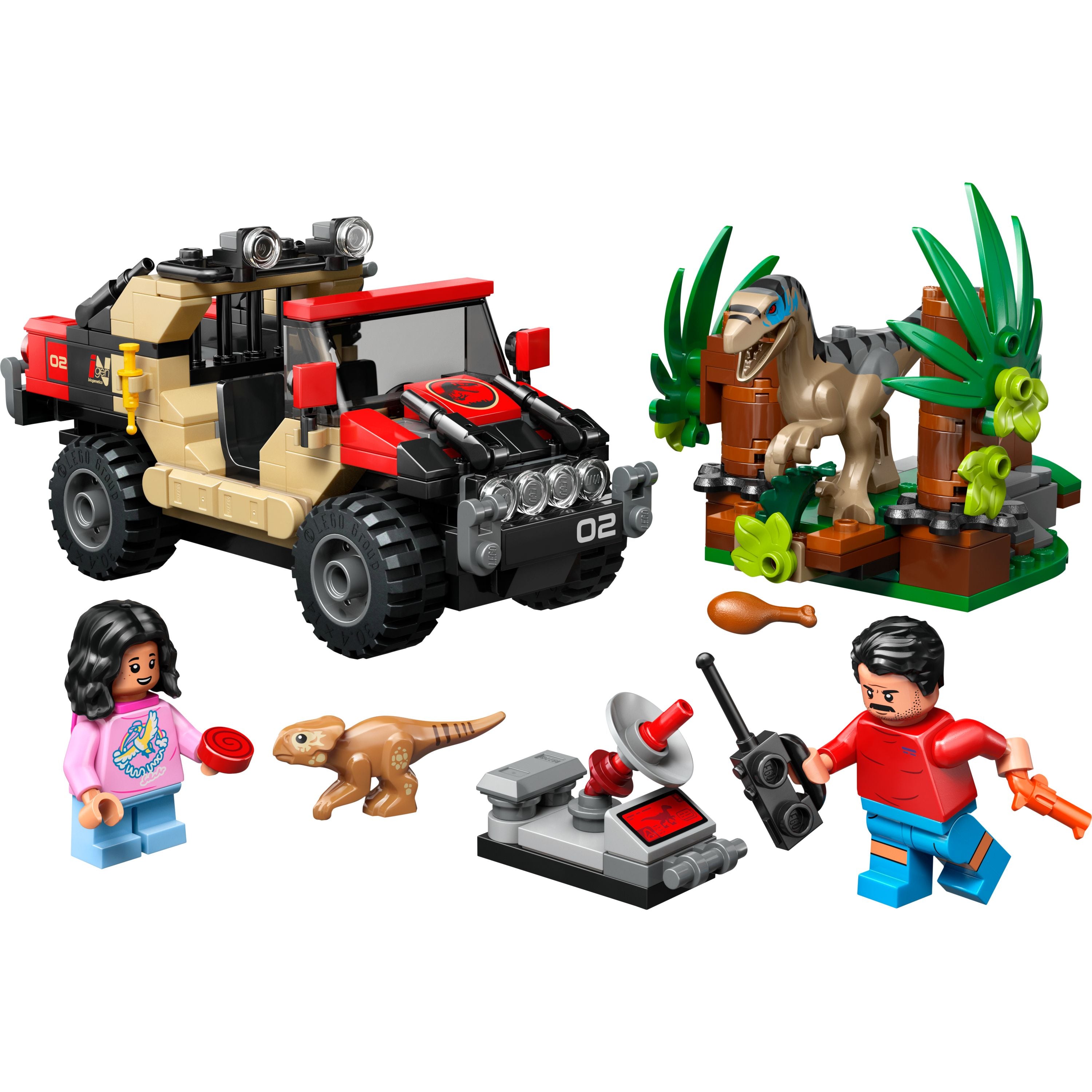 LEGO 76972 Jurassic World Raptor Off-Road Escape