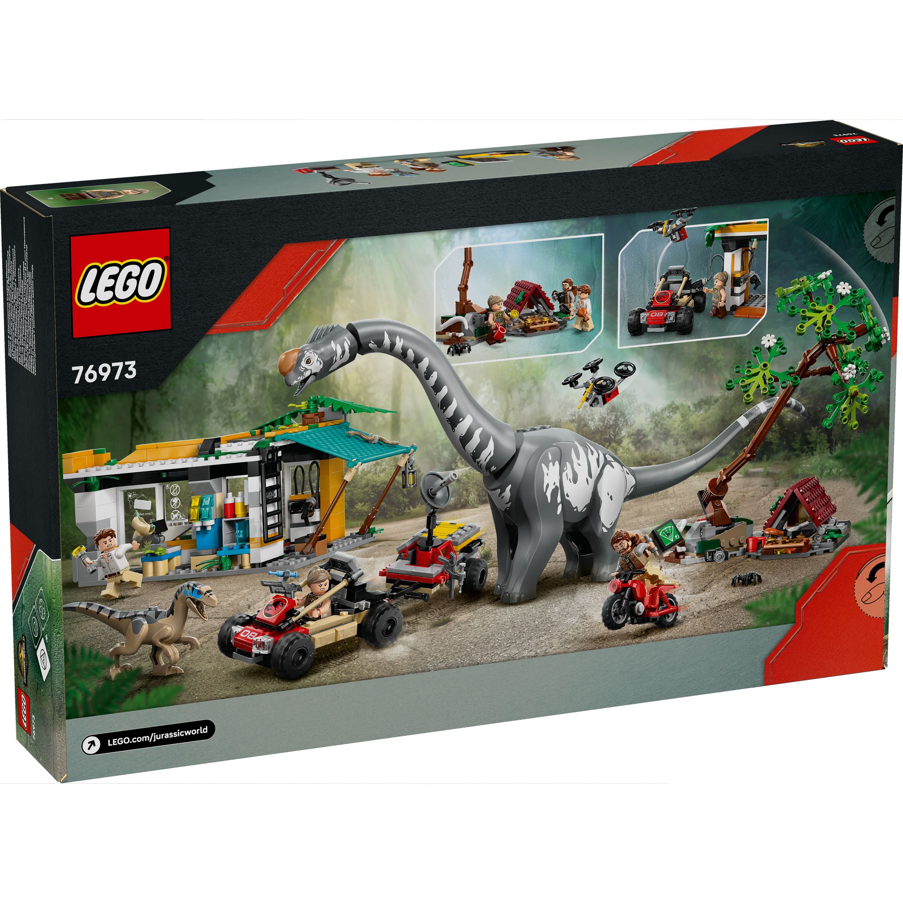 LEGO 76973 Jurassic World Raptor & Titanosaurus Tracking Mission