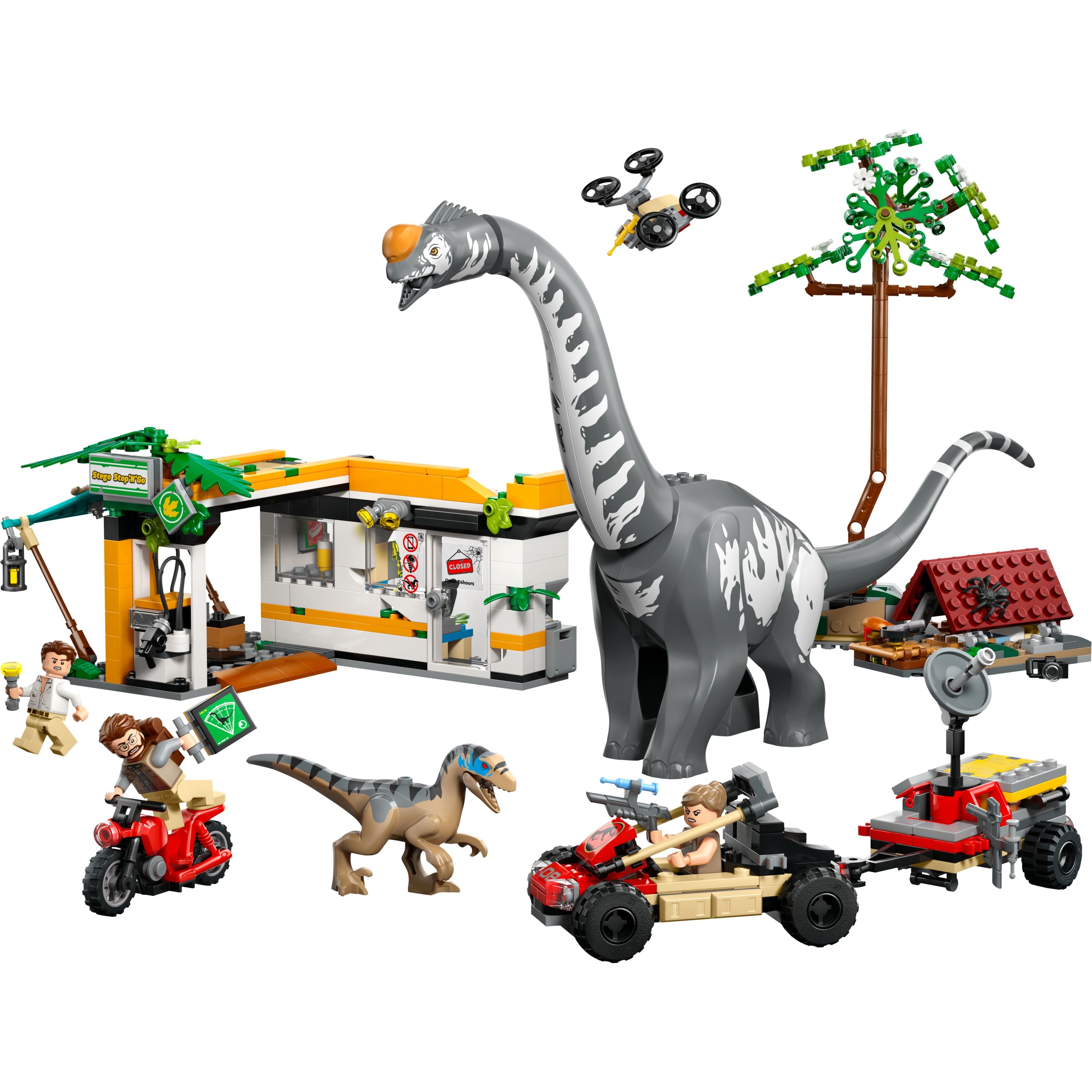 LEGO 76973 Jurassic World Raptor & Titanosaurus Tracking Mission