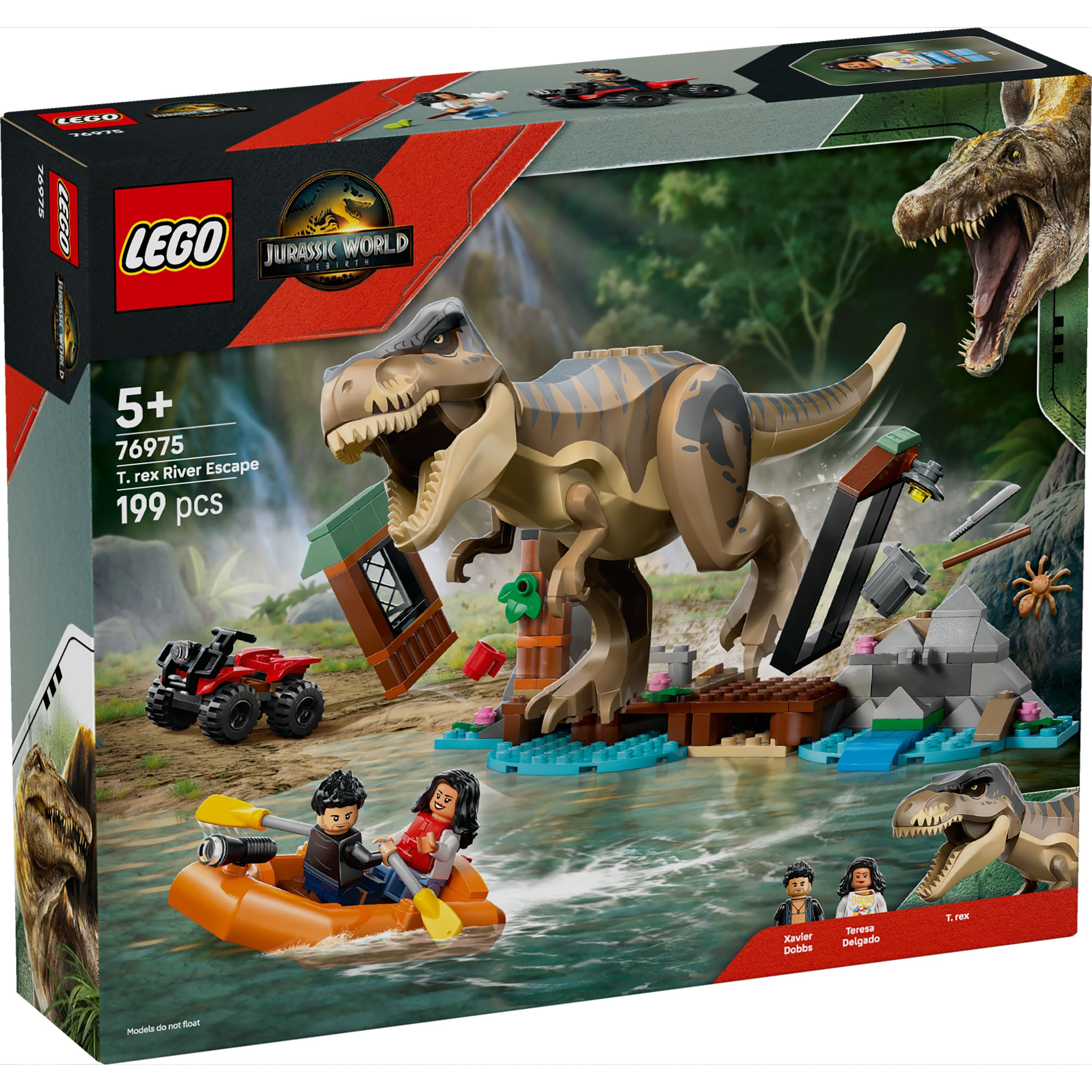 LEGO 76975 Jurassic World T. Rex River Escape