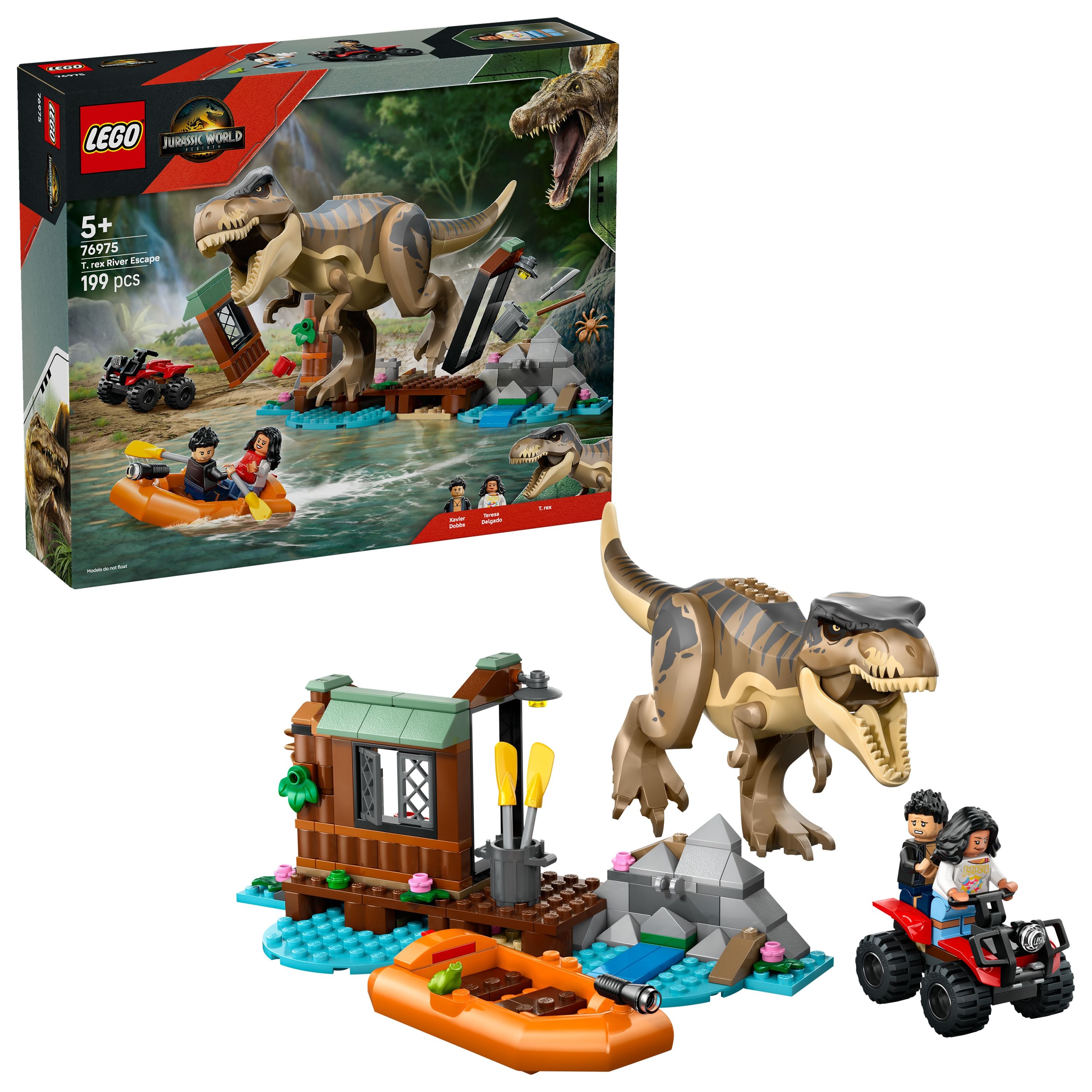 LEGO 76975 Jurassic World T. Rex River Escape
