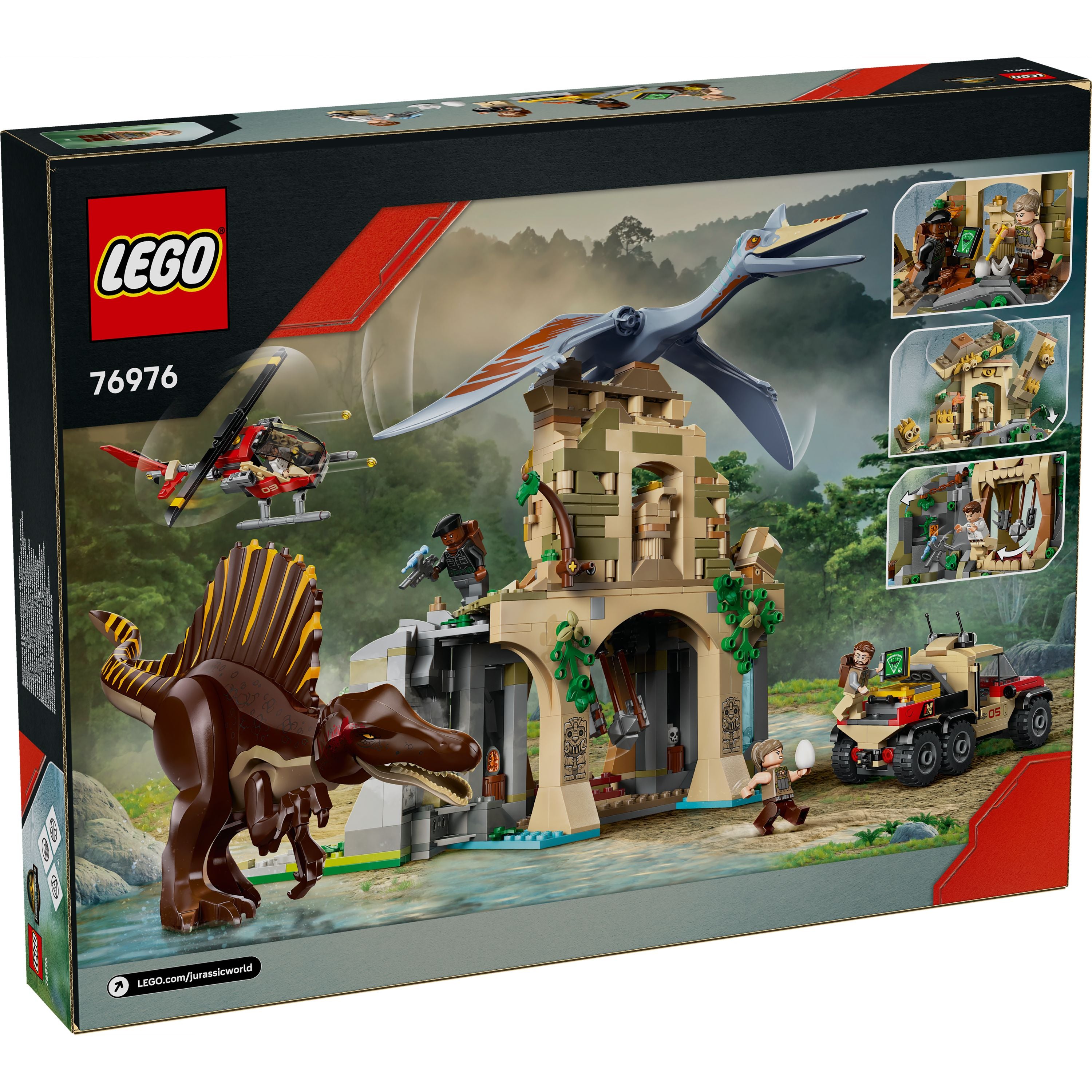 LEGO 76976 Jurassic World Spinosaurus & Quetzalcoatlus Air Mission