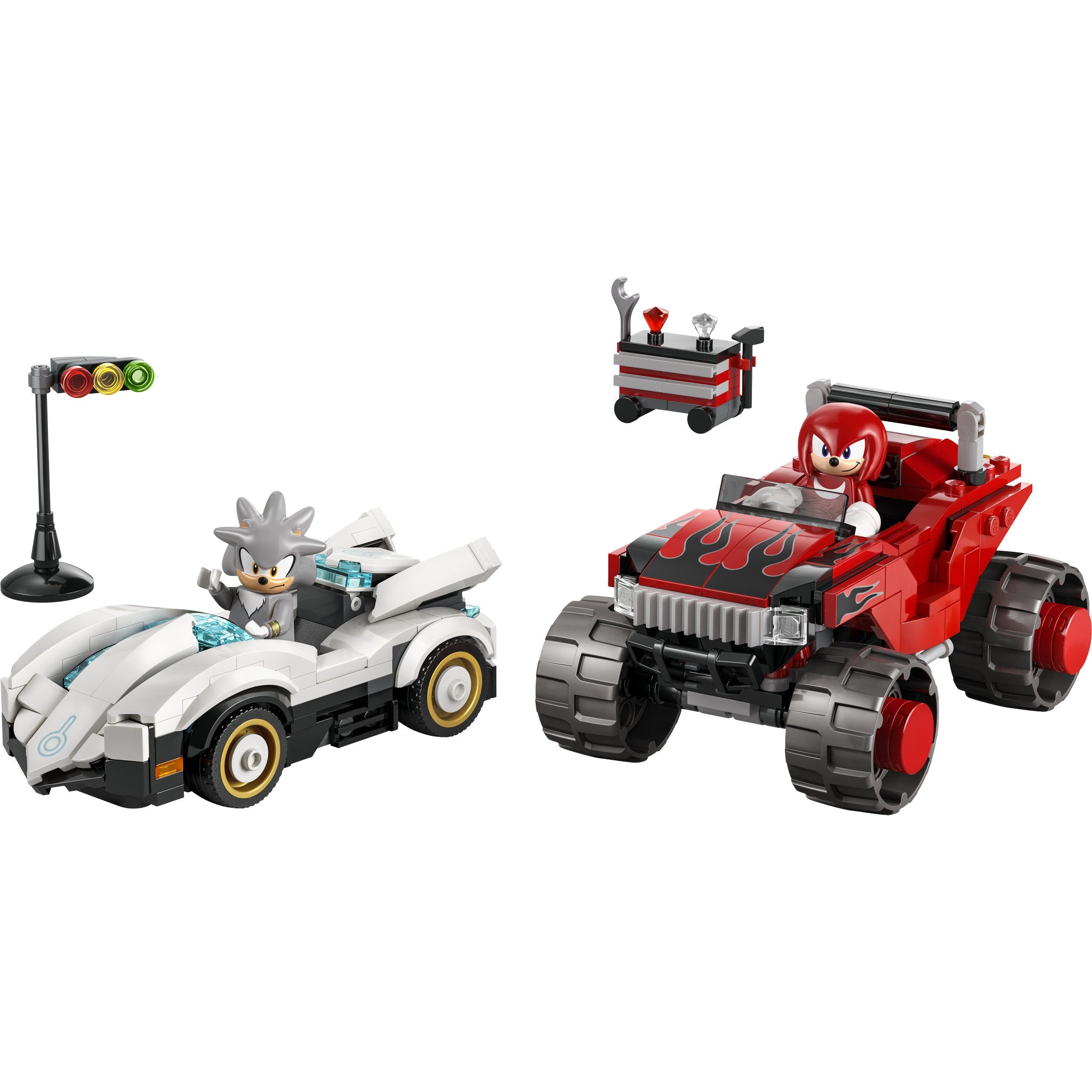 LEGO 77118 Sonic The Hedgehog Silver's Car vs. Knuckles' Monster Truck