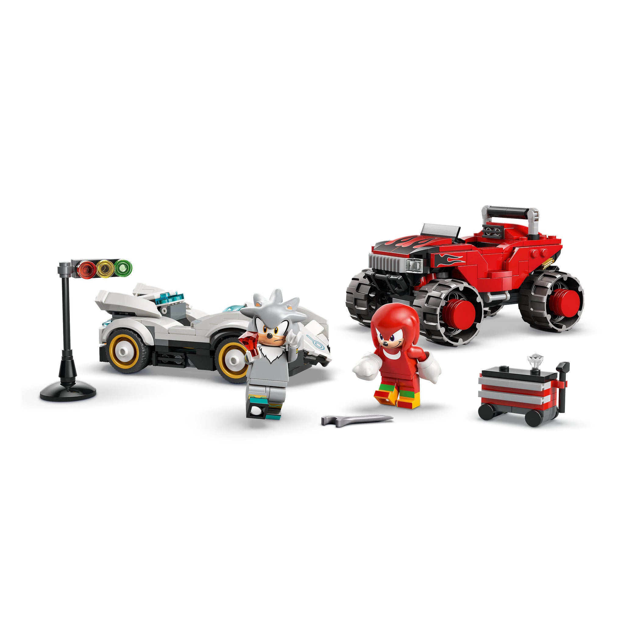 LEGO 77118 Sonic The Hedgehog Silver's Car vs. Knuckles' Monster Truck