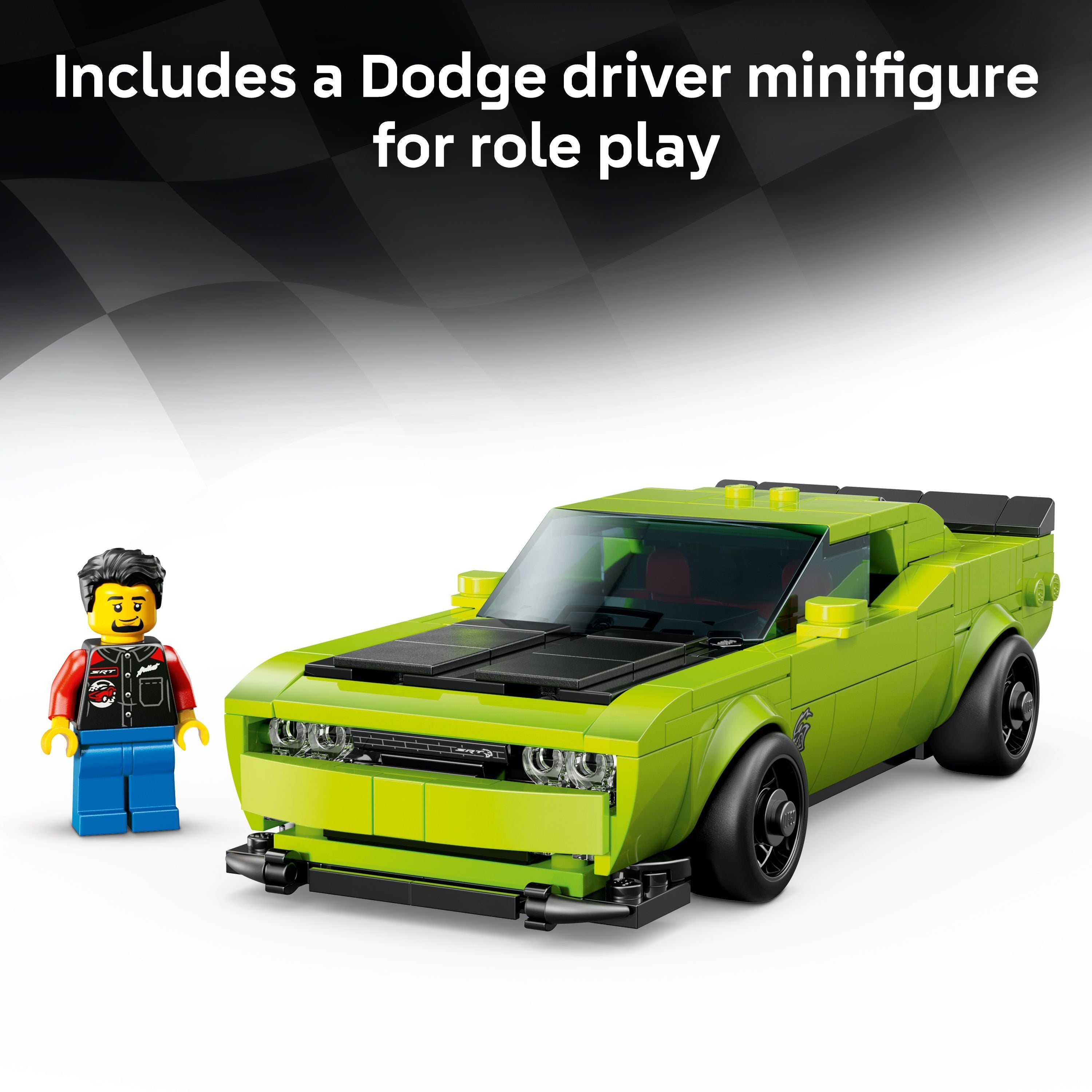 LEGO 77237 Speed Champions Dodge Challenger SRT Hellcat Sports Car