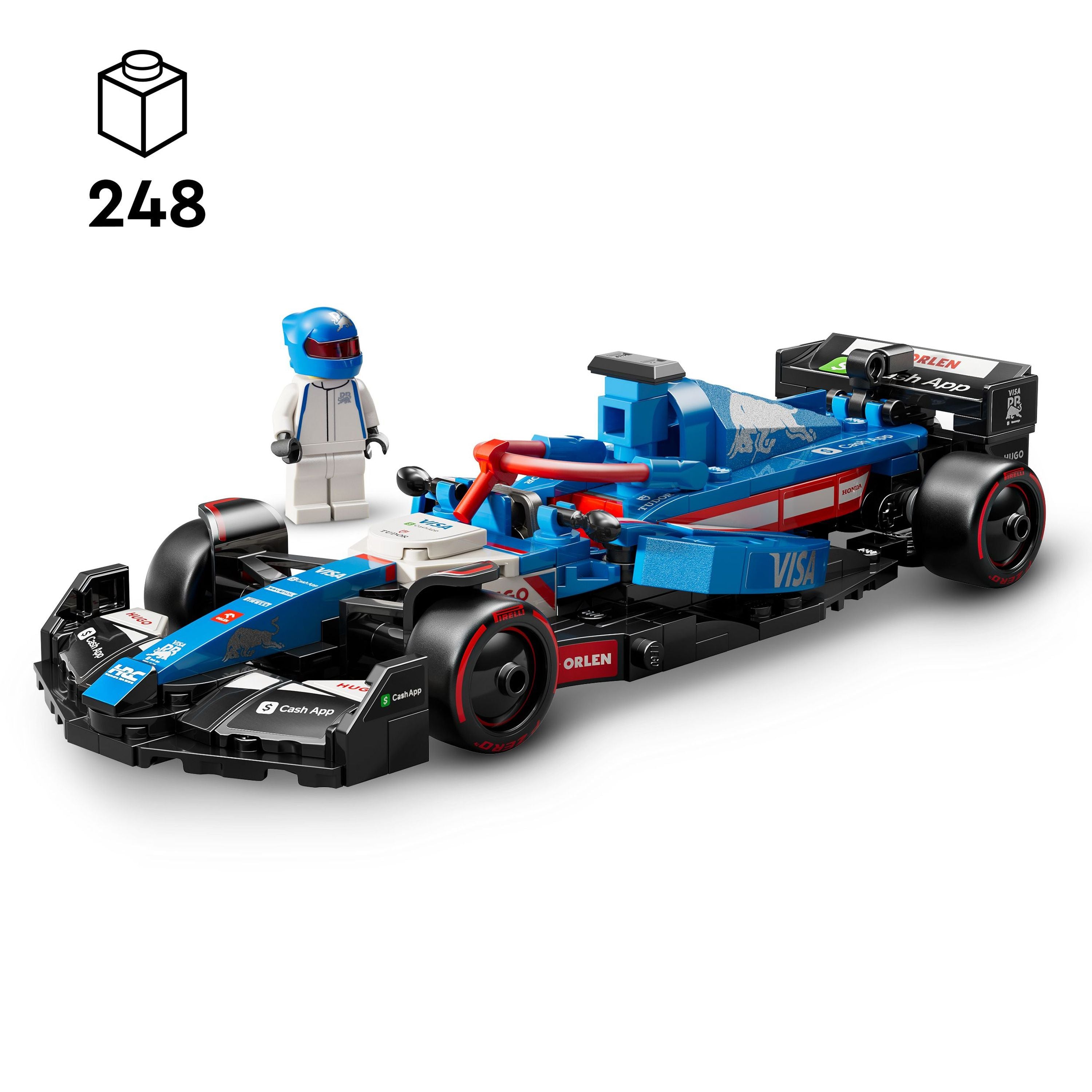 LEGO 77246 Speed Champions Visa Cash App RB VCARB 01 F1 Race Car