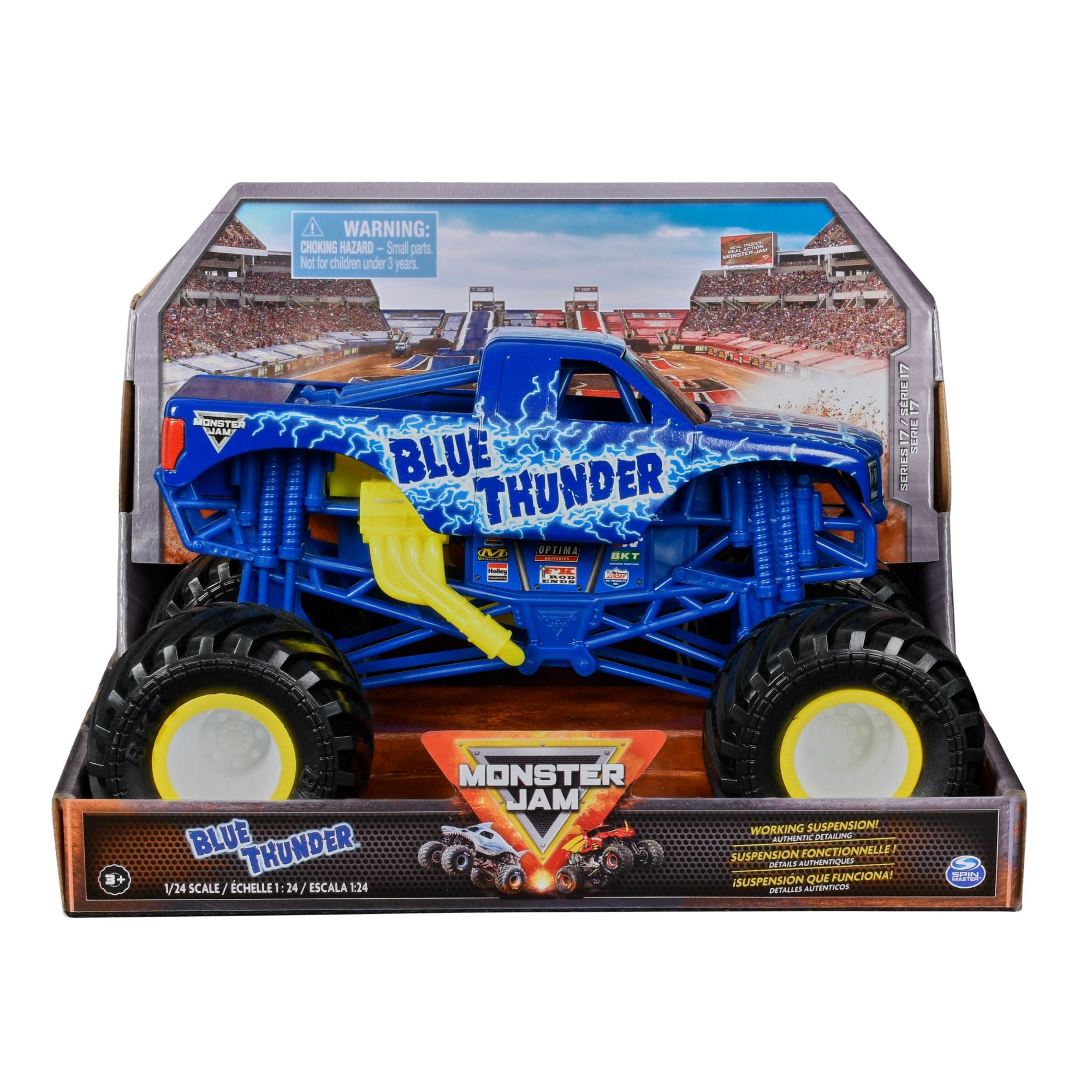 Monster Jam 1:24 Collector Die Cast Series 17 Blue Thunder