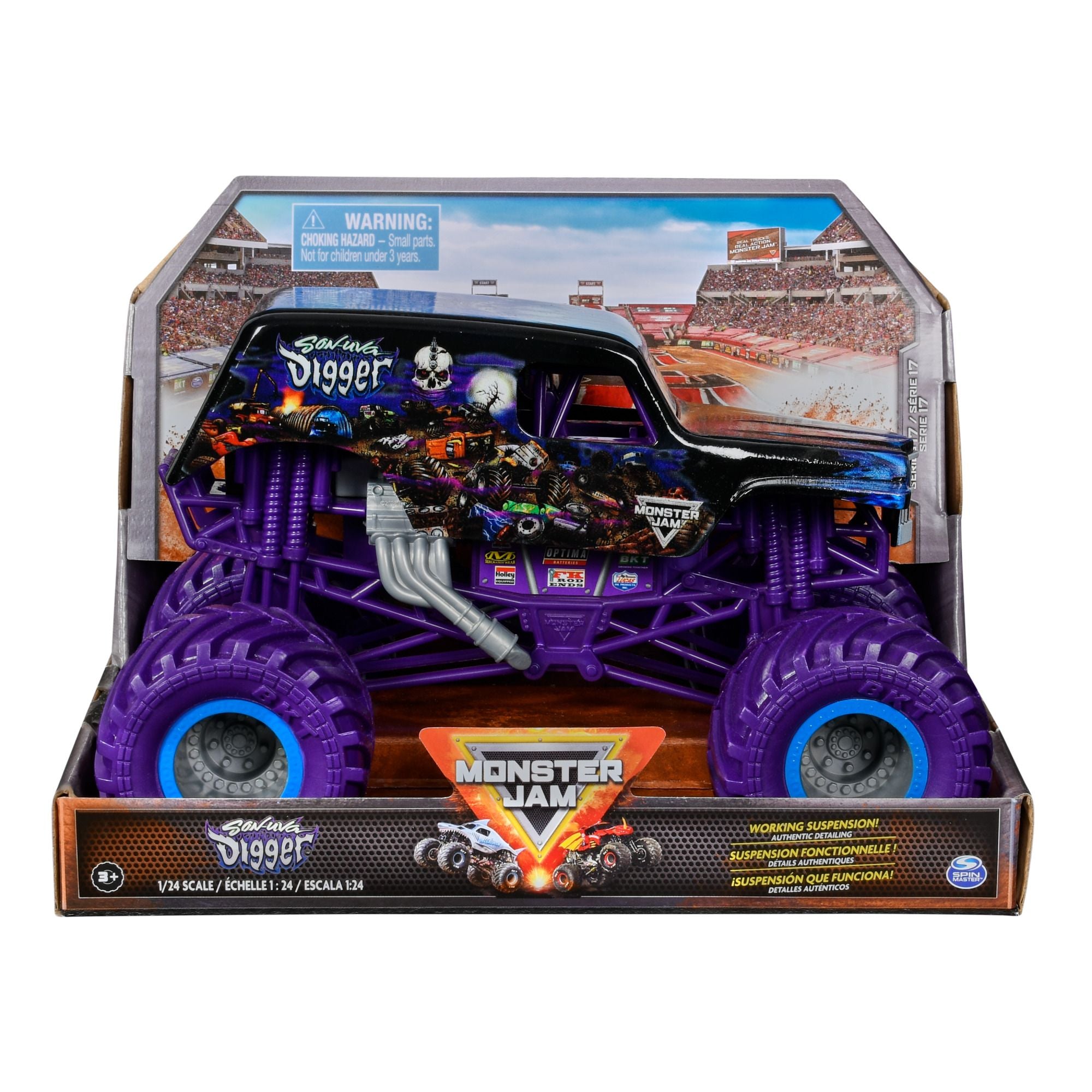 Monster Jam 1:24 Collector Die Cast Series 17 Son-Uva Digger