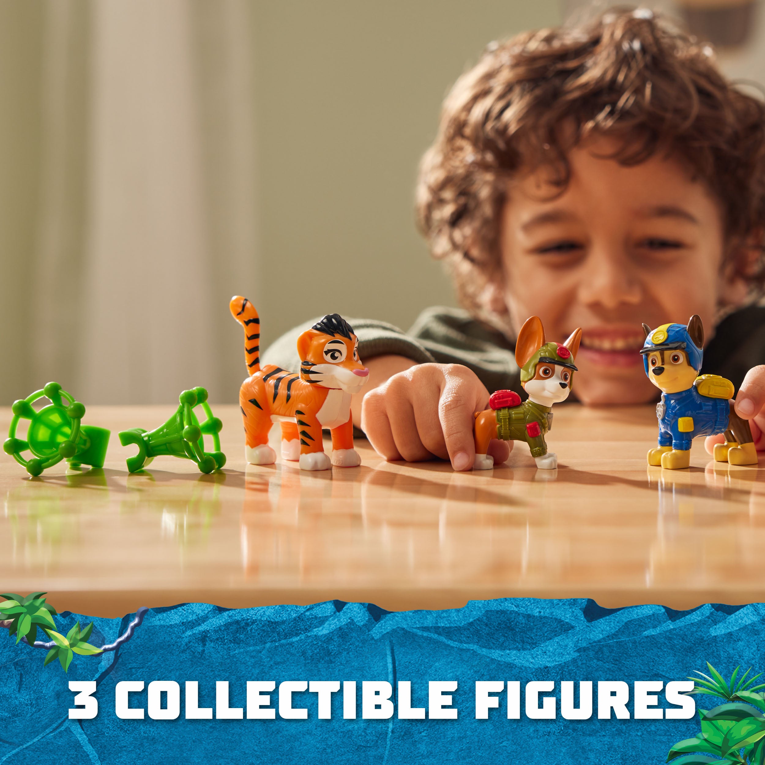PAW Patrol Jungle Hero Pups Figure Set - Chase, Tracker & Tiger