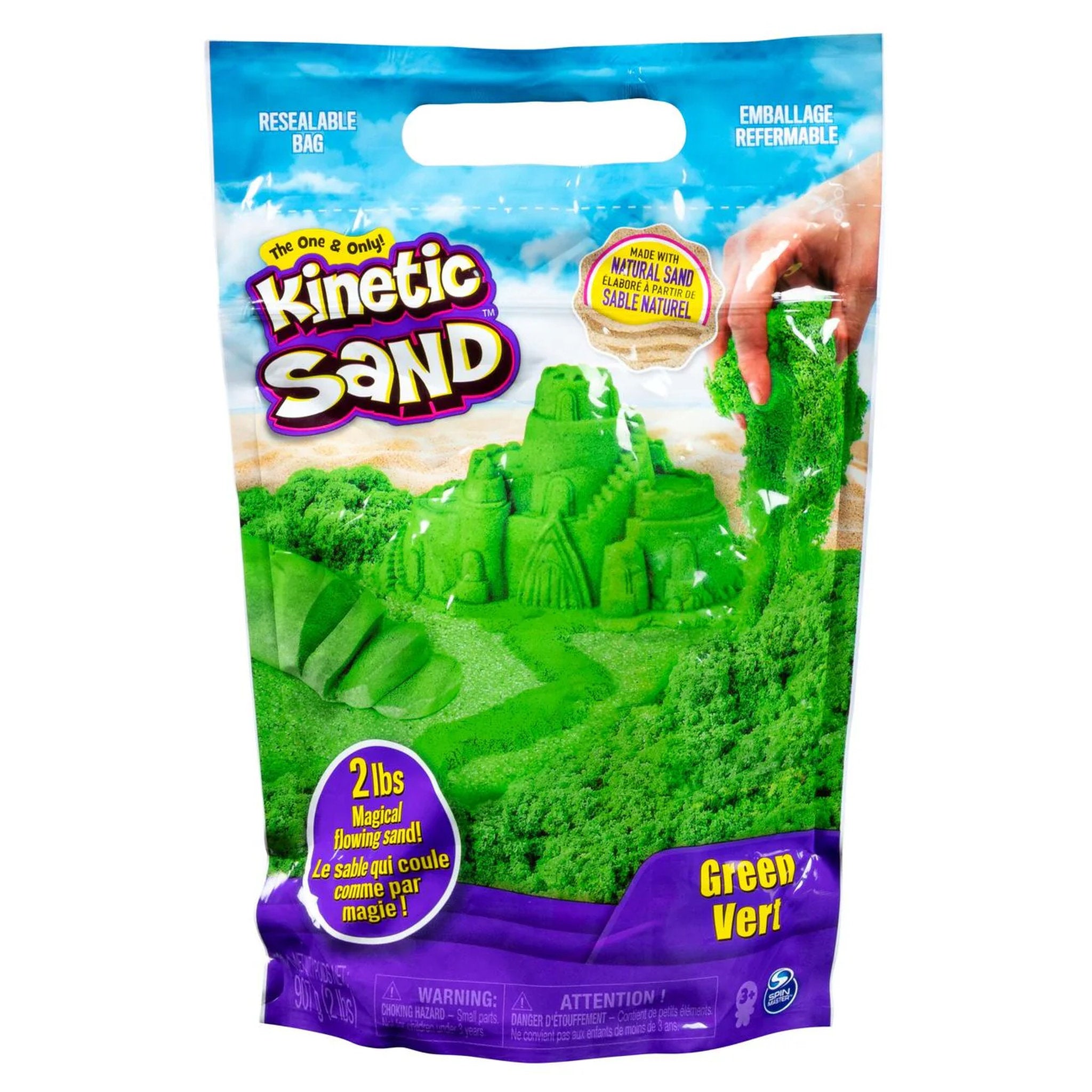 Kinetic Sand 2lbs/907g Colour Bag Green
