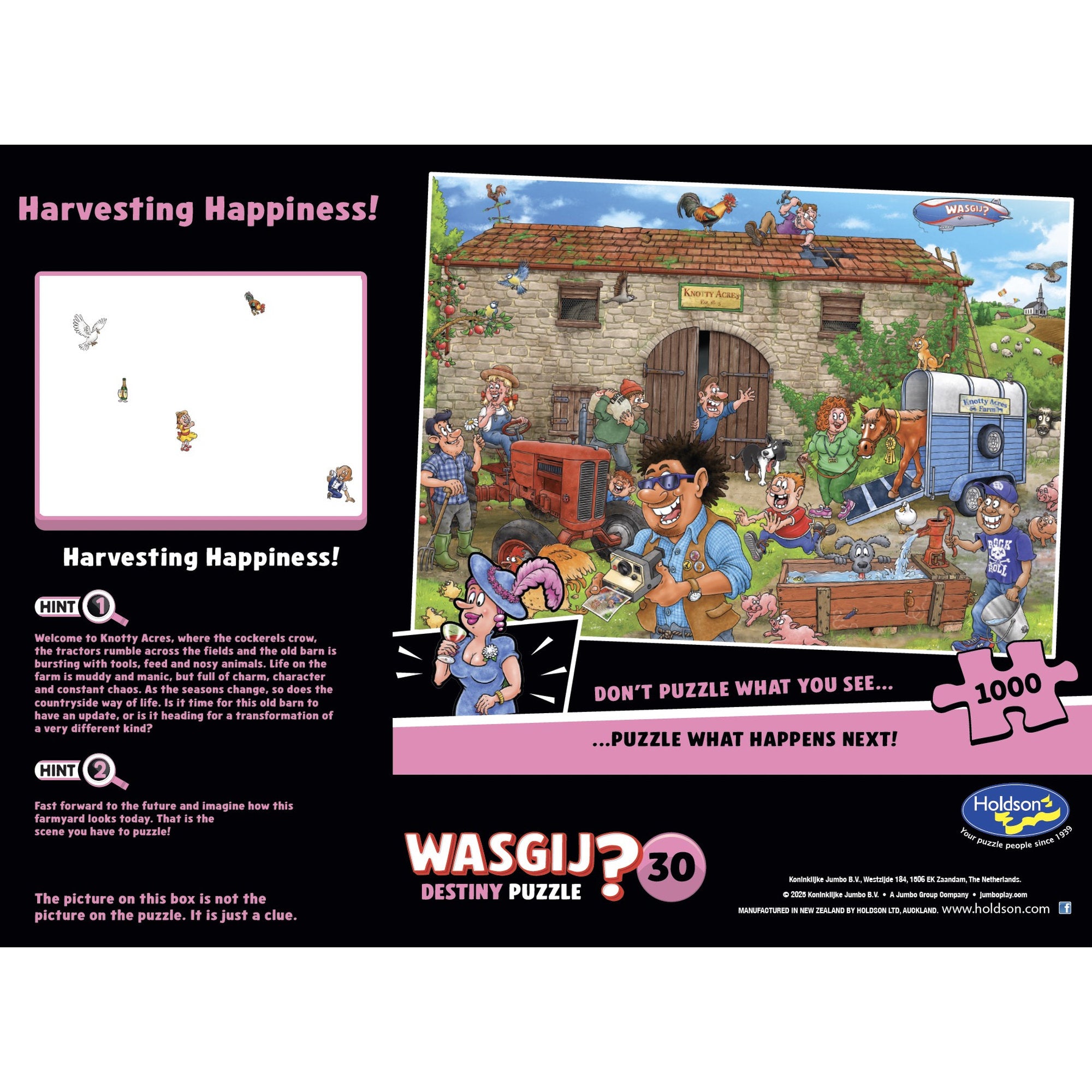 Wasgij Destiny #30 Harvesting Happiness 1000 Piece Jigsaw Puzzle