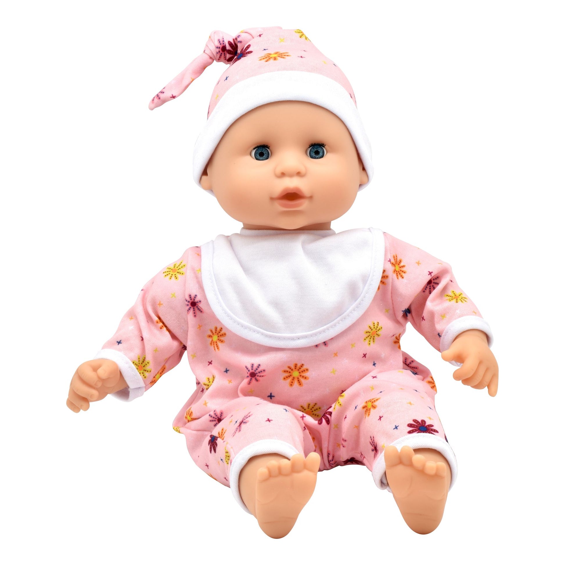 Dolls World Baby Doll Joy - Floral Romper - Toyworld NZ