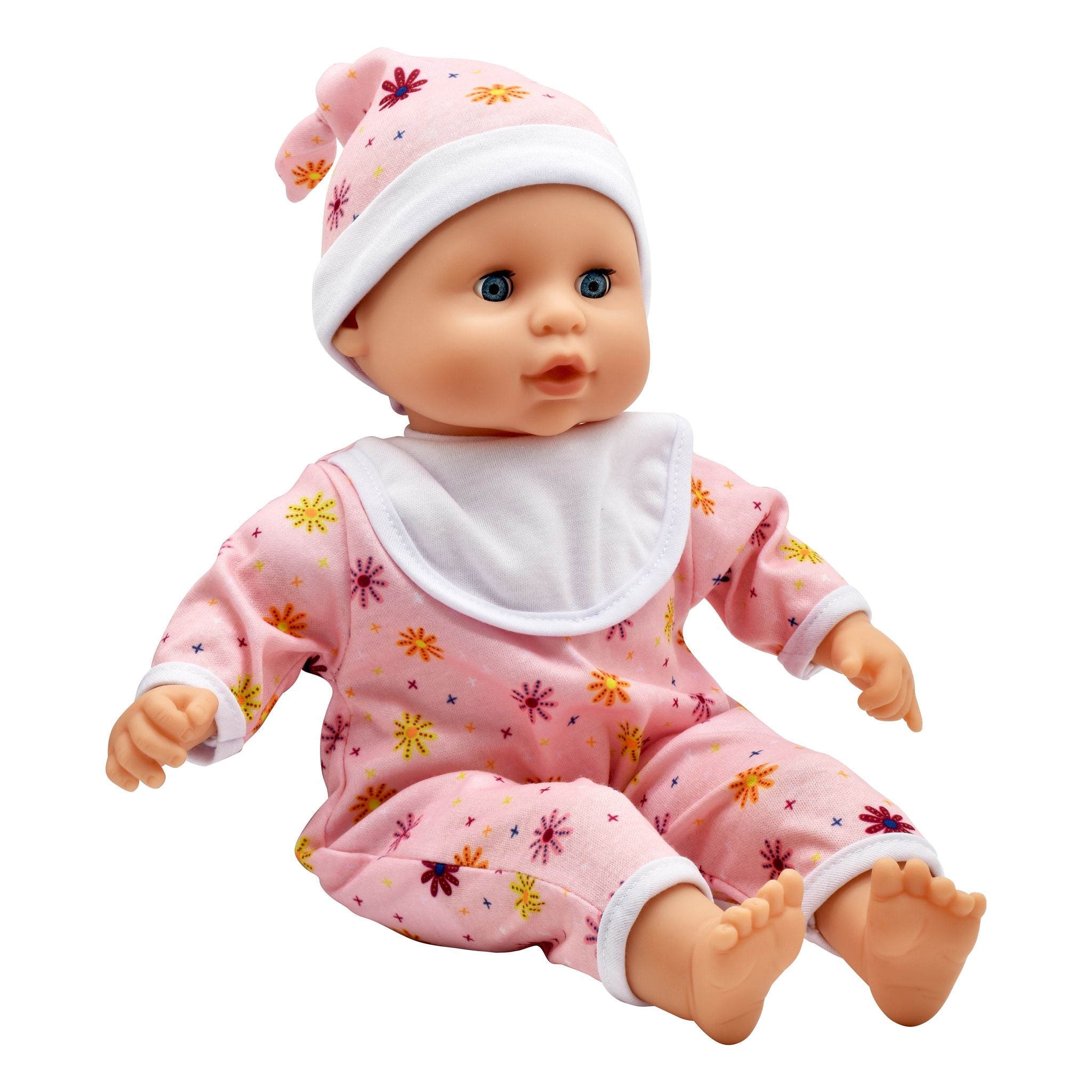Dolls World Baby Doll Joy - Floral Romper - Toyworld NZ