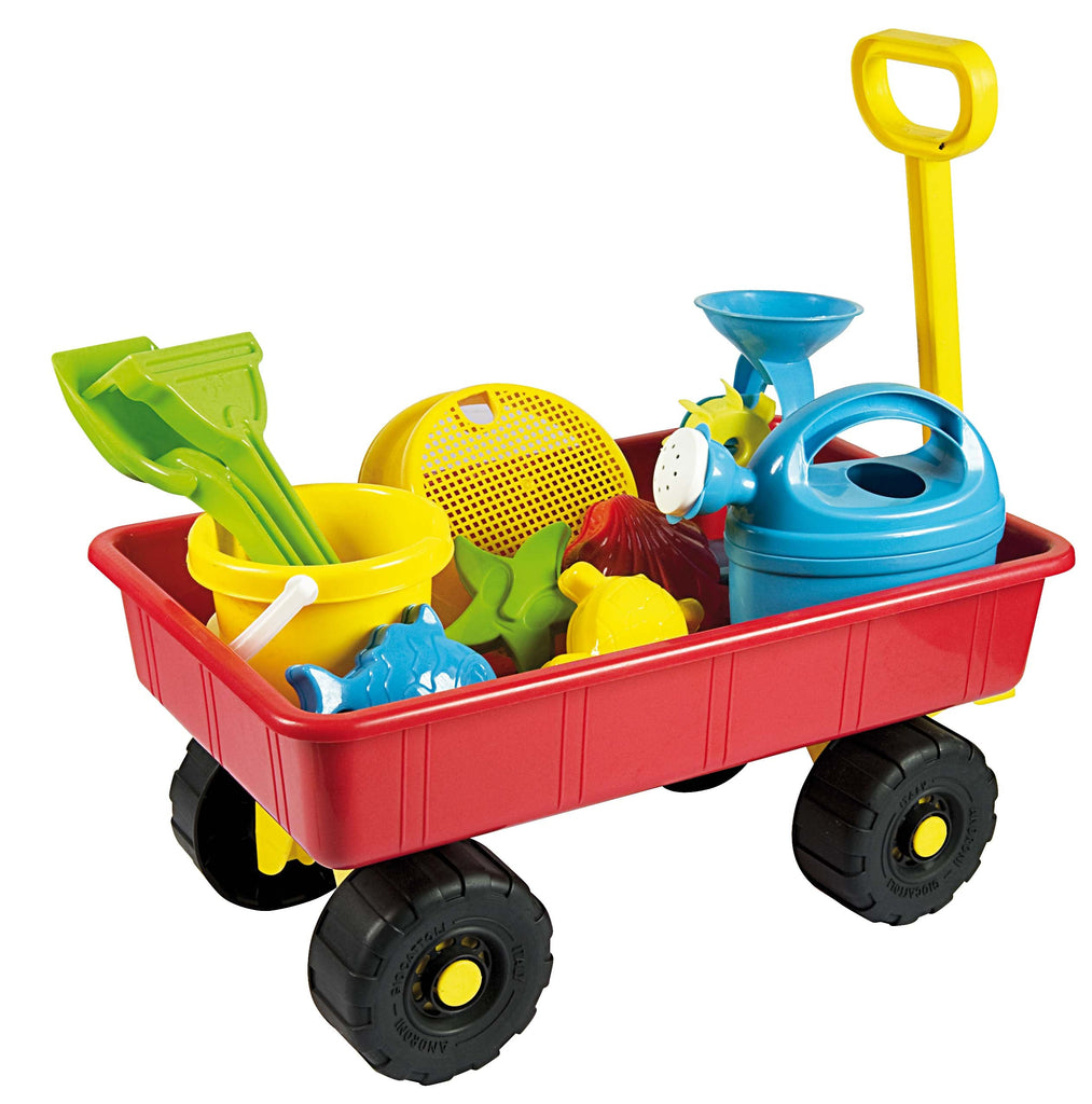 ANDRONI SUMMERTIME TROLLEY WITH SAND & WATER PLAY ITEMS