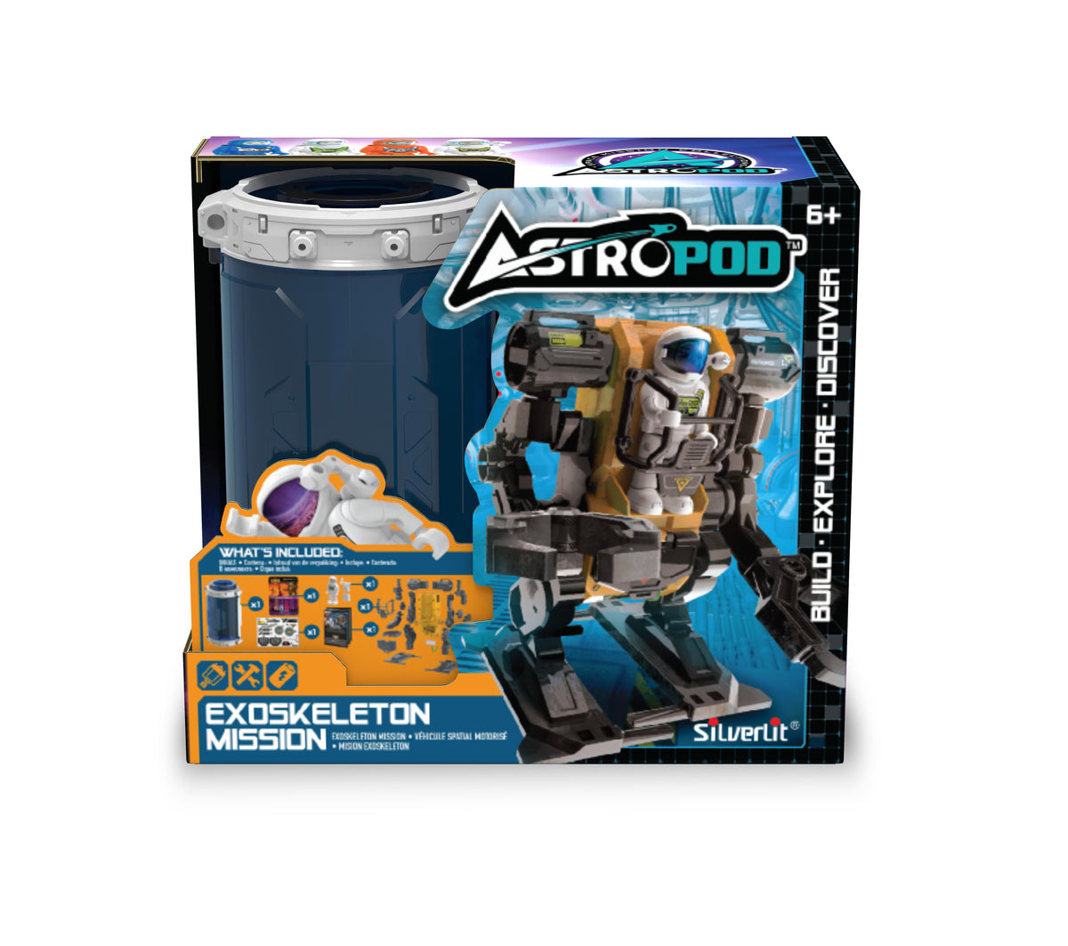 Silverlit- Astropod by Pack Ultimate Fusée et Connecteur-Thème de l'univers et de l'espace-Construction et Expériences-A partir de 6 Ans, 80341, Blanc et Bleu Silverlit- Astropod by Pack Ultimate Fusée et Connecteur-Thème de l'univers et de l'espace-Construction et Expériences-A partir de 6 Ans, 80341, Blanc et Bleu