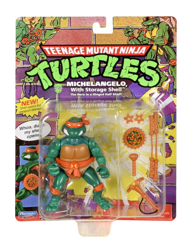 Teenage Mutant Ninja Turtles Classic Michelangelo with Storage Shell