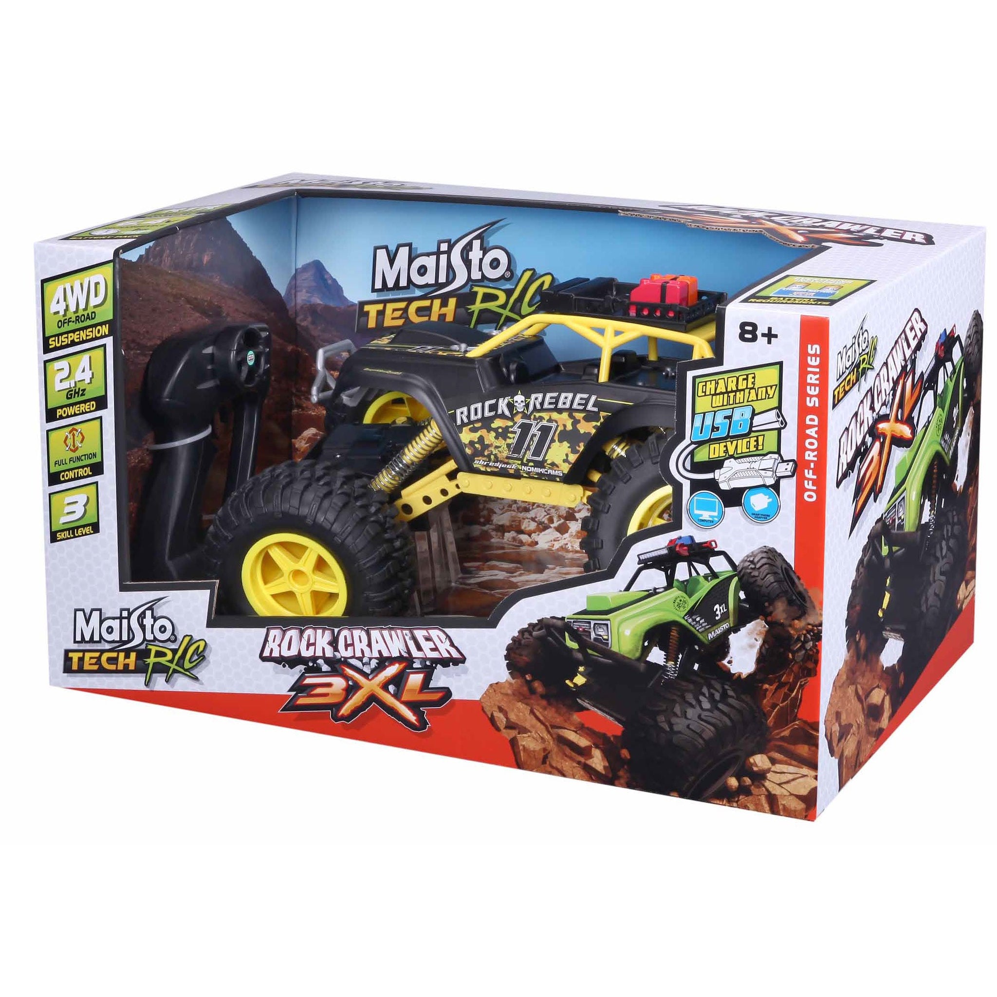 Maisto Remote Control Rock Crawler 3XL Assortment