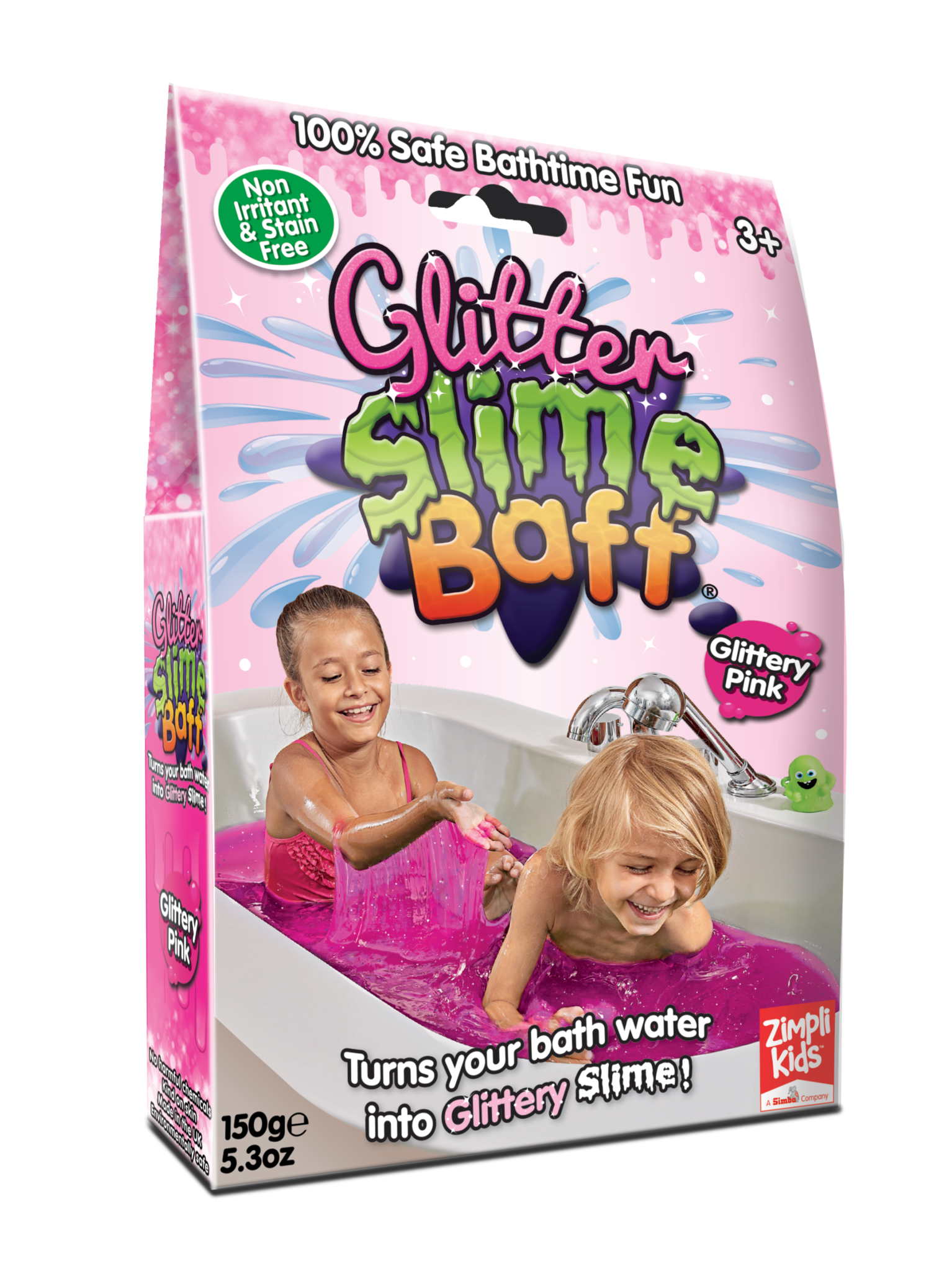 Zimpli Kids Glitter Slime Baff Glittery Pink
