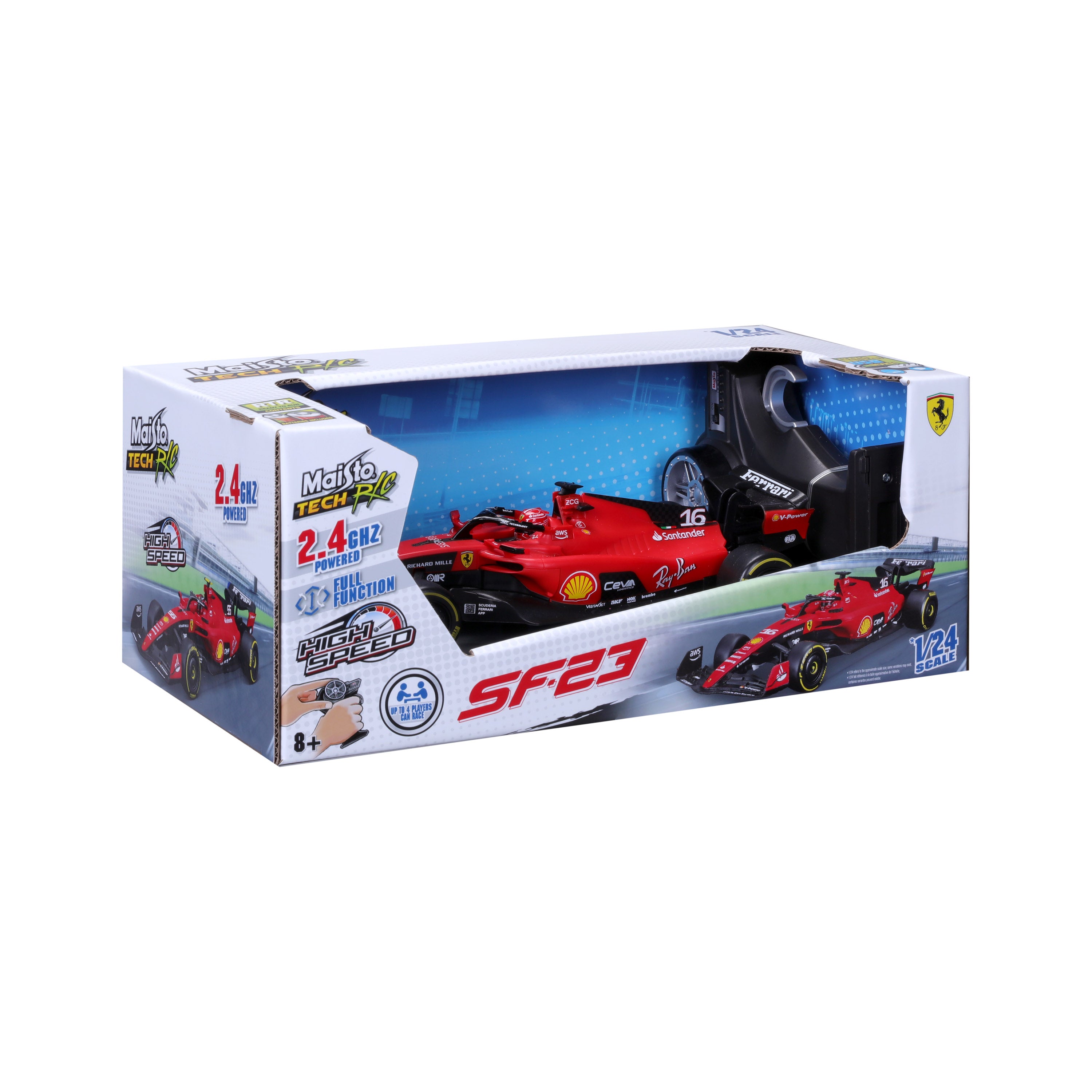 Maisto Tech 1:24 Remote Control Premium Vehicle - F1 Ferrari SF 23