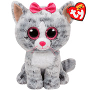 Ty Beanie Boo Regular - Kiki Grey Striped Cat